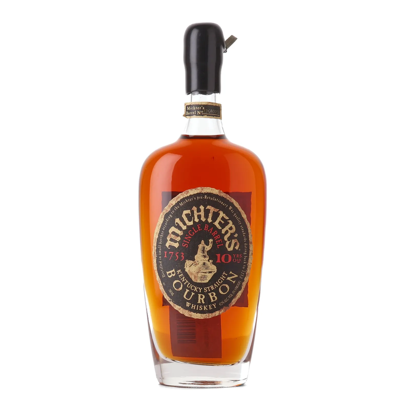 Michter's 10 Year Single Barrel Kentucky Straight Bourbon, New Charred American Oak Cask, Cask #L26A0054, 2026, 47.2% whisky bottle