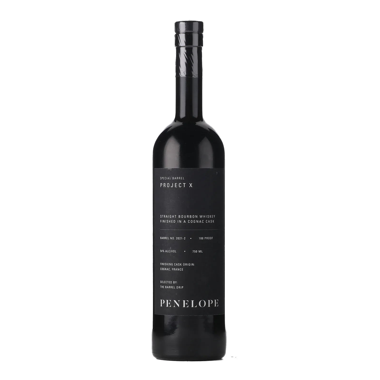 Penelope Project X Special Barrel Finished in a Cognac Cask, Cask #2021-2, 54% whisky bottle