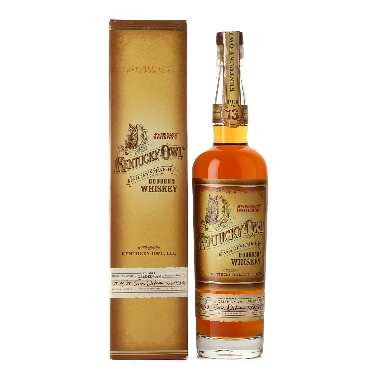 Kentucky Owl Bourbon Batch No. 13, 2023, 56.8% whisky bottle