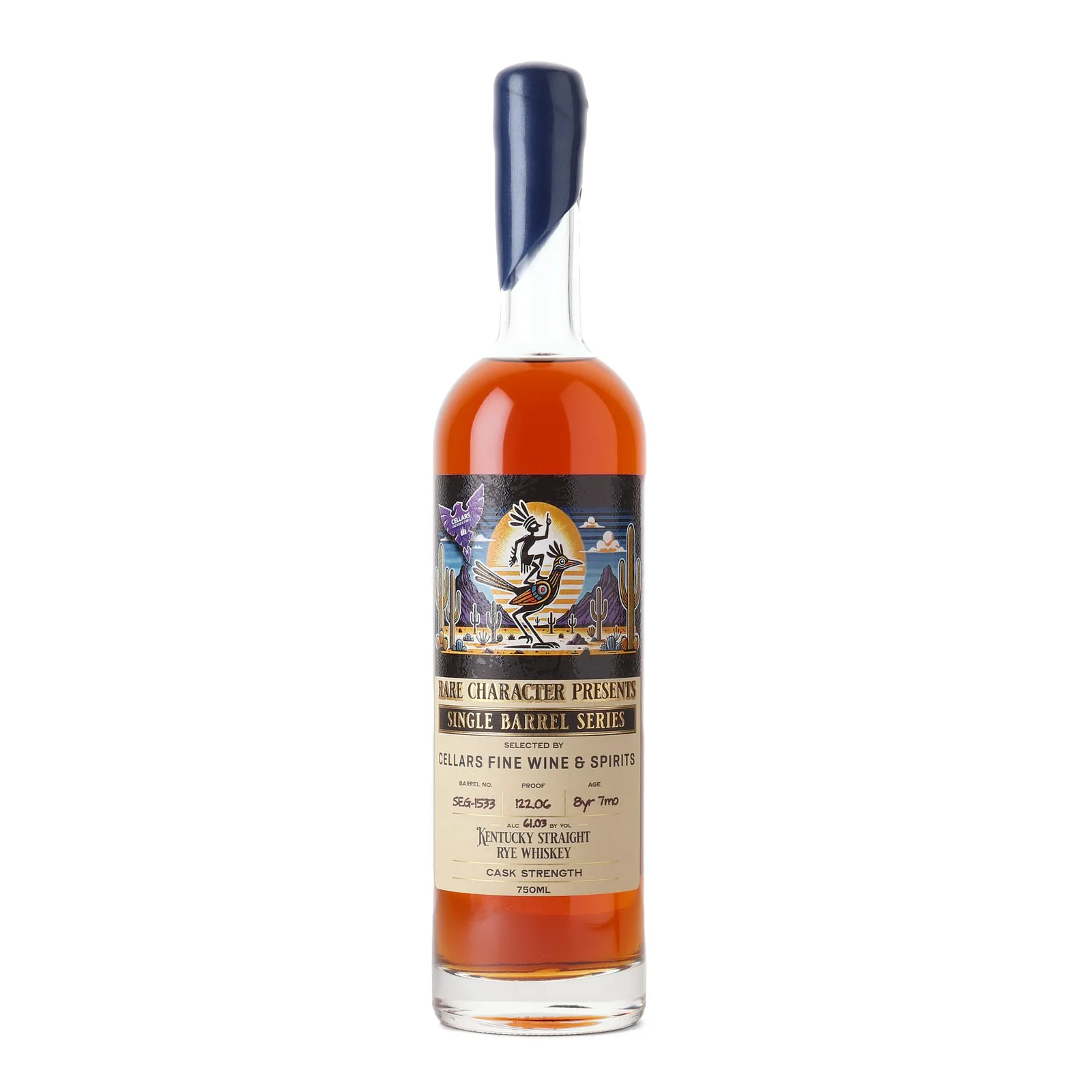 Rare Character Single Barrel Series SEG Rye 8 Year Old, Cask #SEG-1533, 2025, 61.03% whisky bottle