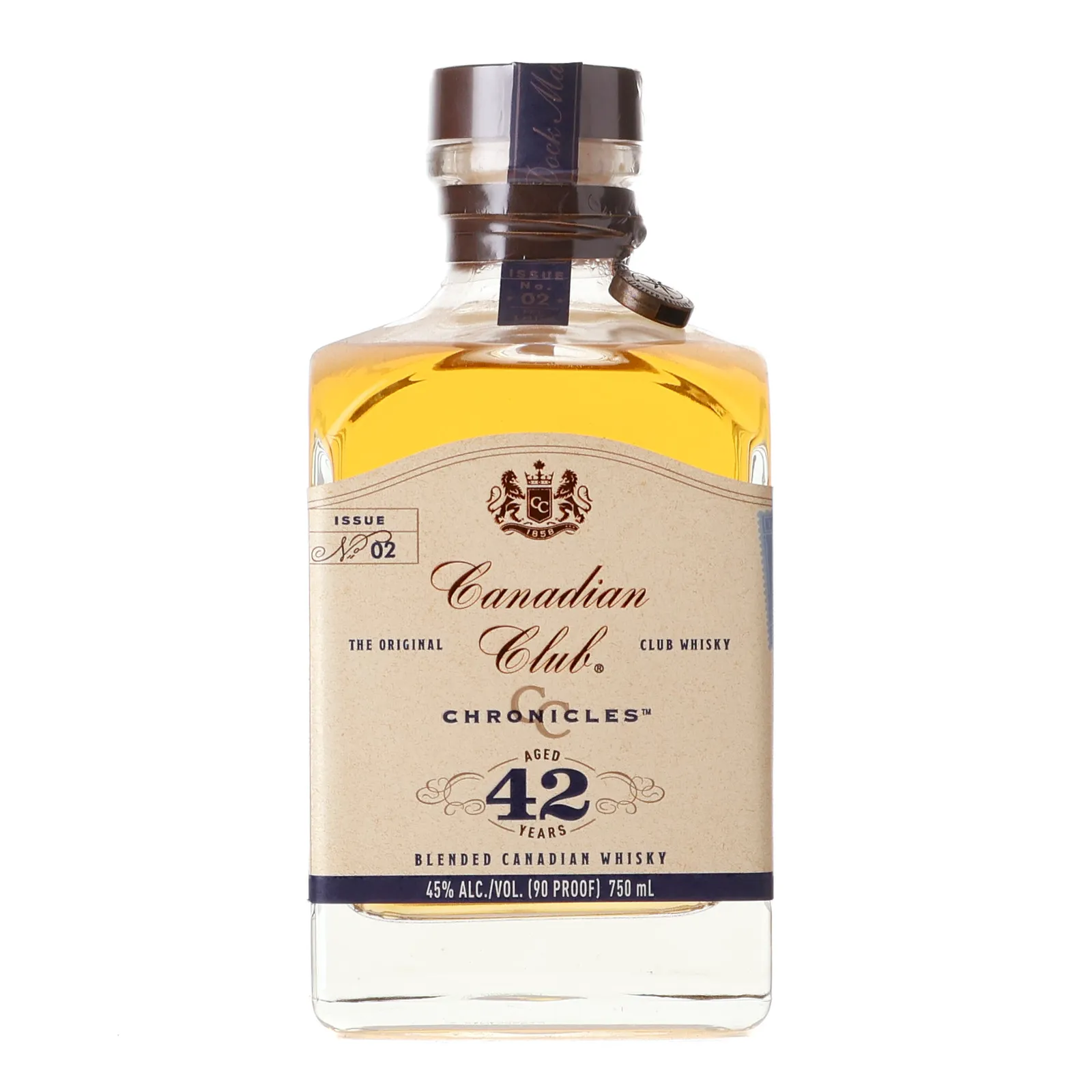 Canadian Club 42 Year Old Chronicles, 2019, 45% whisky bottle