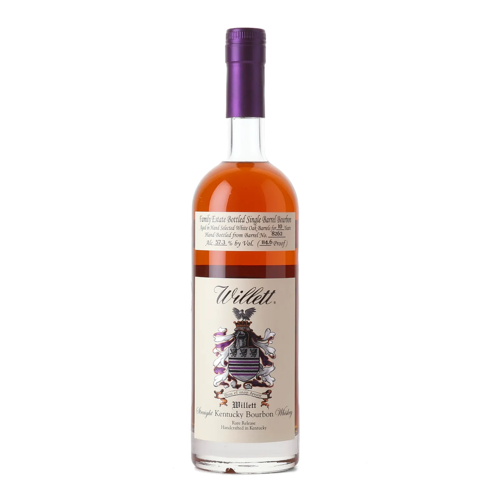 Willett Family Estate 10 Year Old, White Oak Cask, Cask #8262, 2025, 57.3% whisky bottle