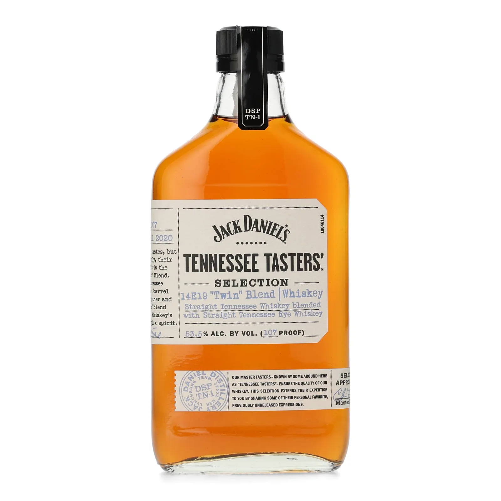 Jack Daniel's Tennessee Tasters' Selection 14E19 Twin Blend 6 Year Old, Selection No. 007, 2020, 53.5% whisky bottle