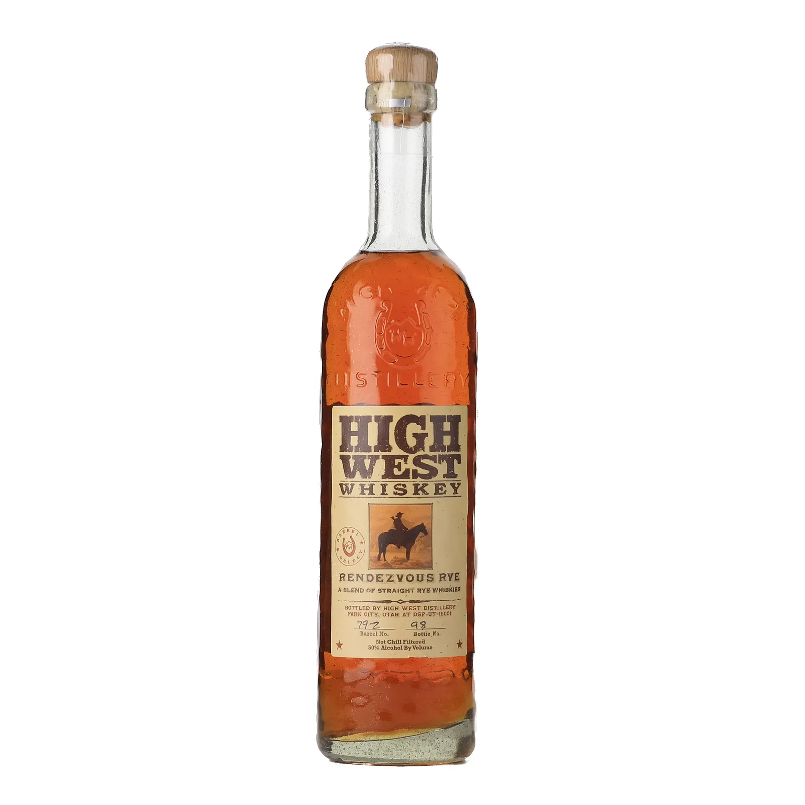 High West Rendezvous Rye Private Barrel Selection 1789b - Cox's Creek, Bourbon Cask, Cask #79-2, 50% whisky bottle