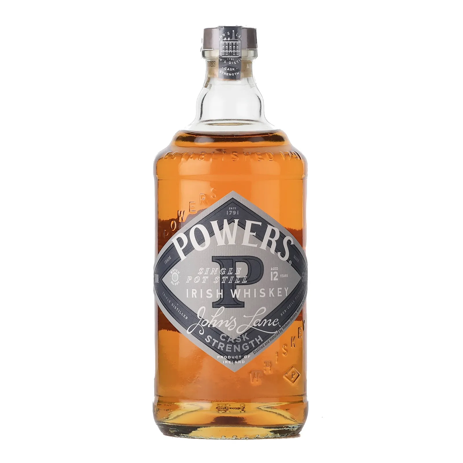 Powers John's Lane Cask Strength 12 Year Old, Bourbon & Oloroso Sherry Cask, Batch No. L324331599, 2023, 57.8% whisky bottle