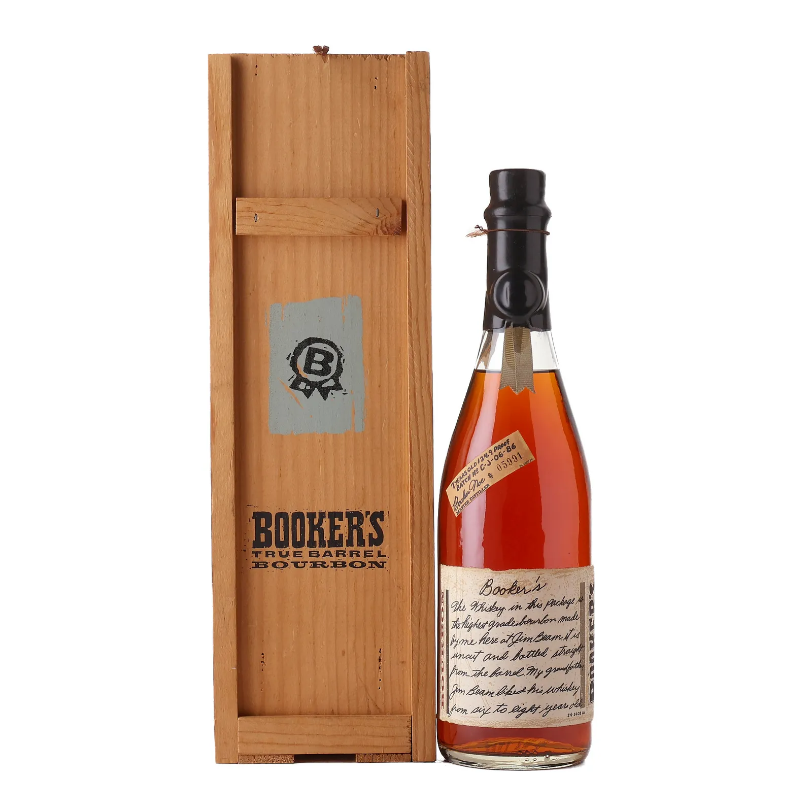 Booker's Small Batch No. Bourbon 7 Year Old, Batch No. C-J-06-86, 62.5% whisky bottle
