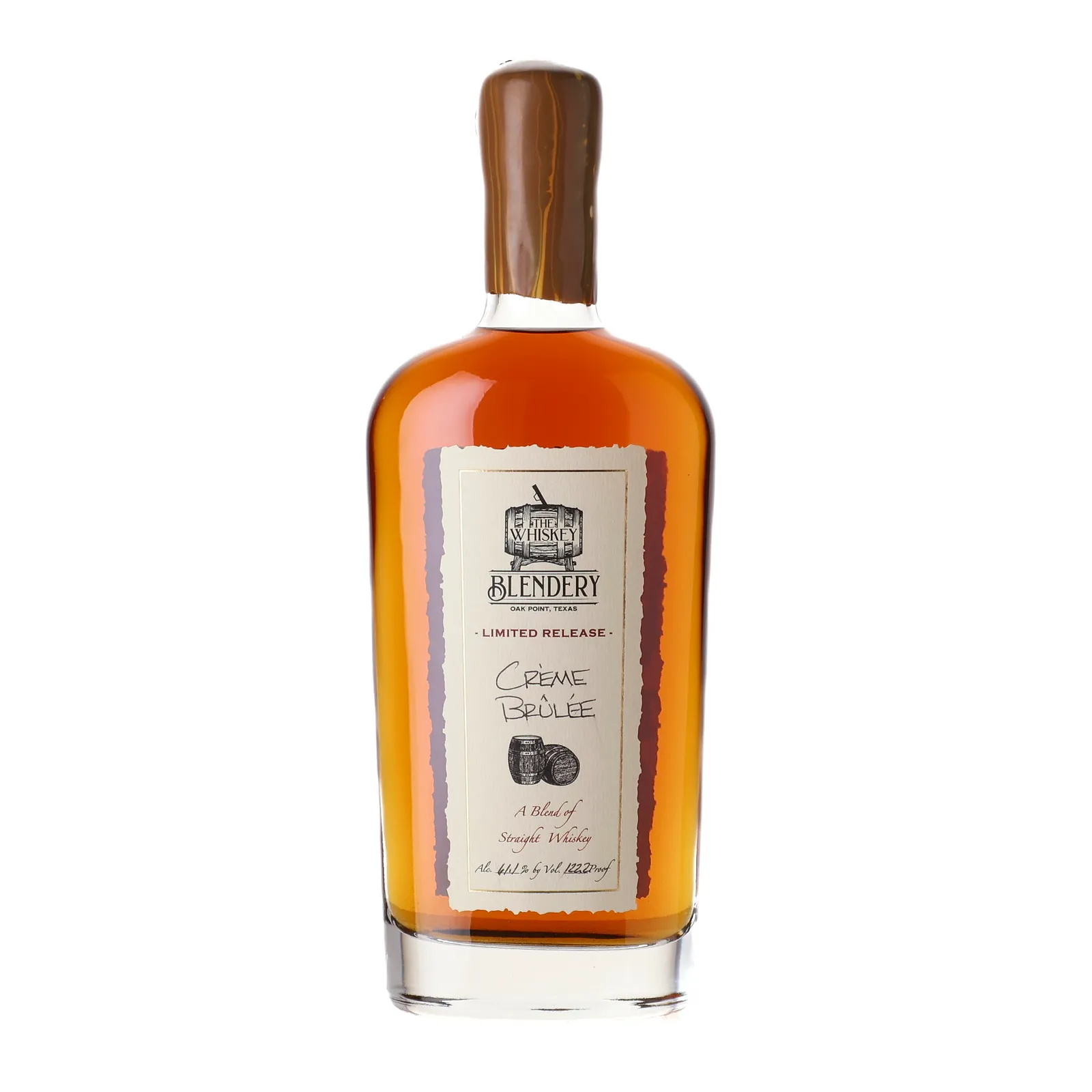 Whiskey Blendery Crème Brûlée, 61.1% whisky bottle