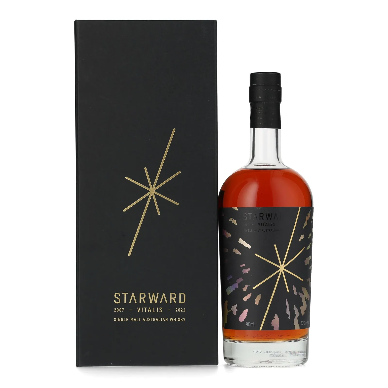 Starward Vitalis 15th Anniversary 4 Year Old, Bourbon, Apera, Red Wine & Rum Cask, 2022, 52% whisky bottle