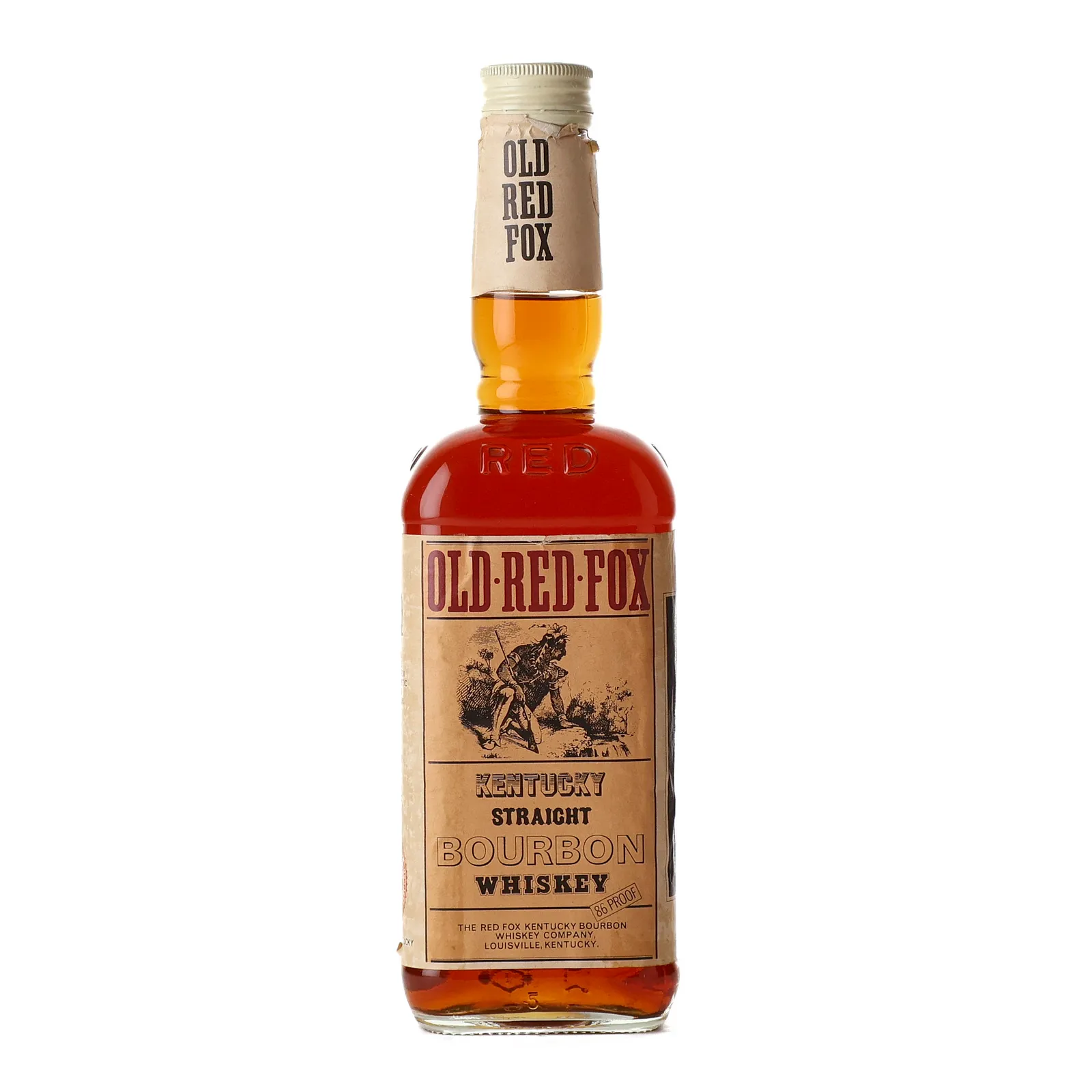 Old Red Fox 8 Year Old, New Charred Oak Cask, 43%, 75cl whisky bottle
