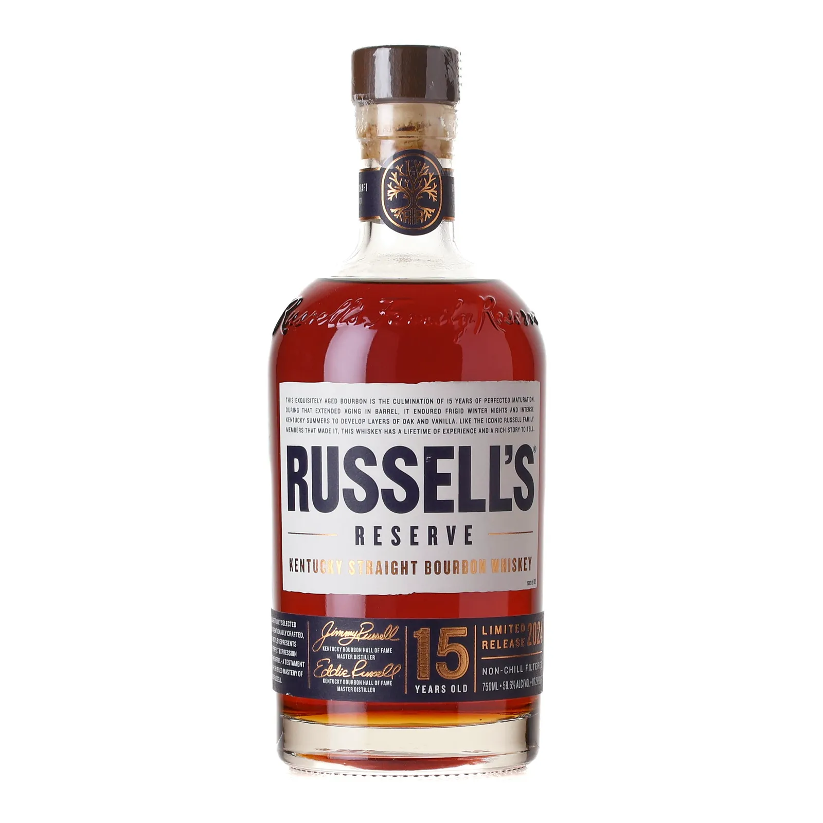 Russell's Reserve 15 Year Old, 2024, 58.6% whisky bottle