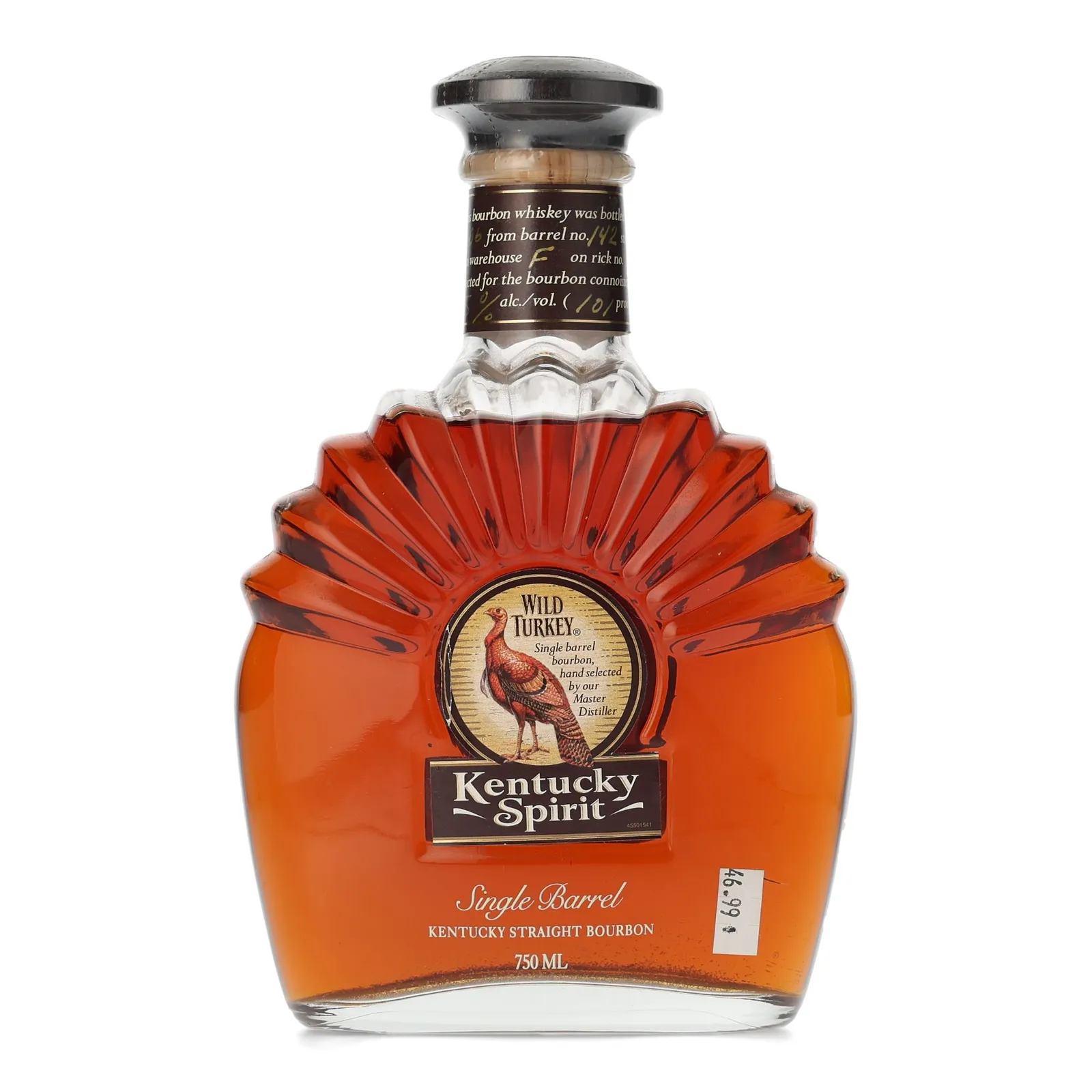 Wild Turkey Kentucky Spirit Single Barrel Bourbon, Cask #142, 2006, 50.5% whisky bottle