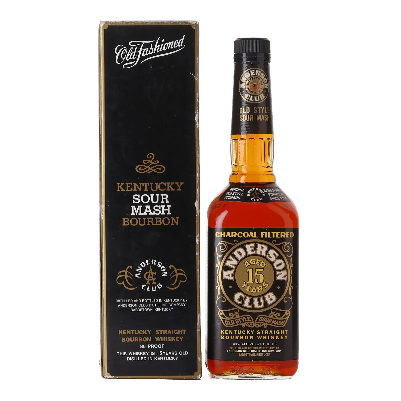 Anderson Club 15 Year Old, 1996, 43% whisky bottle