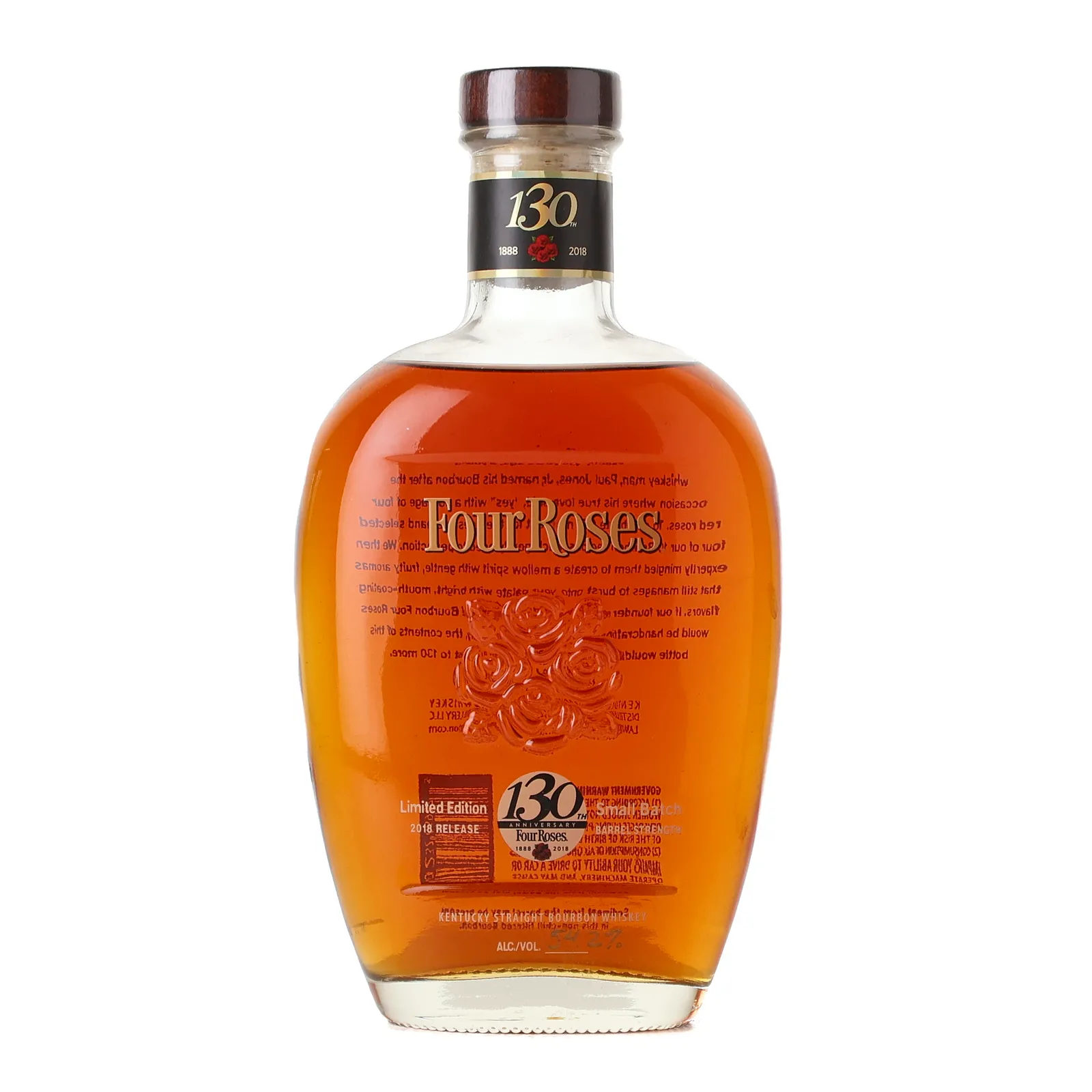 Four Roses 130th Anniversary Limited Edition Small Batch, 2018, 54.2% whisky bottle