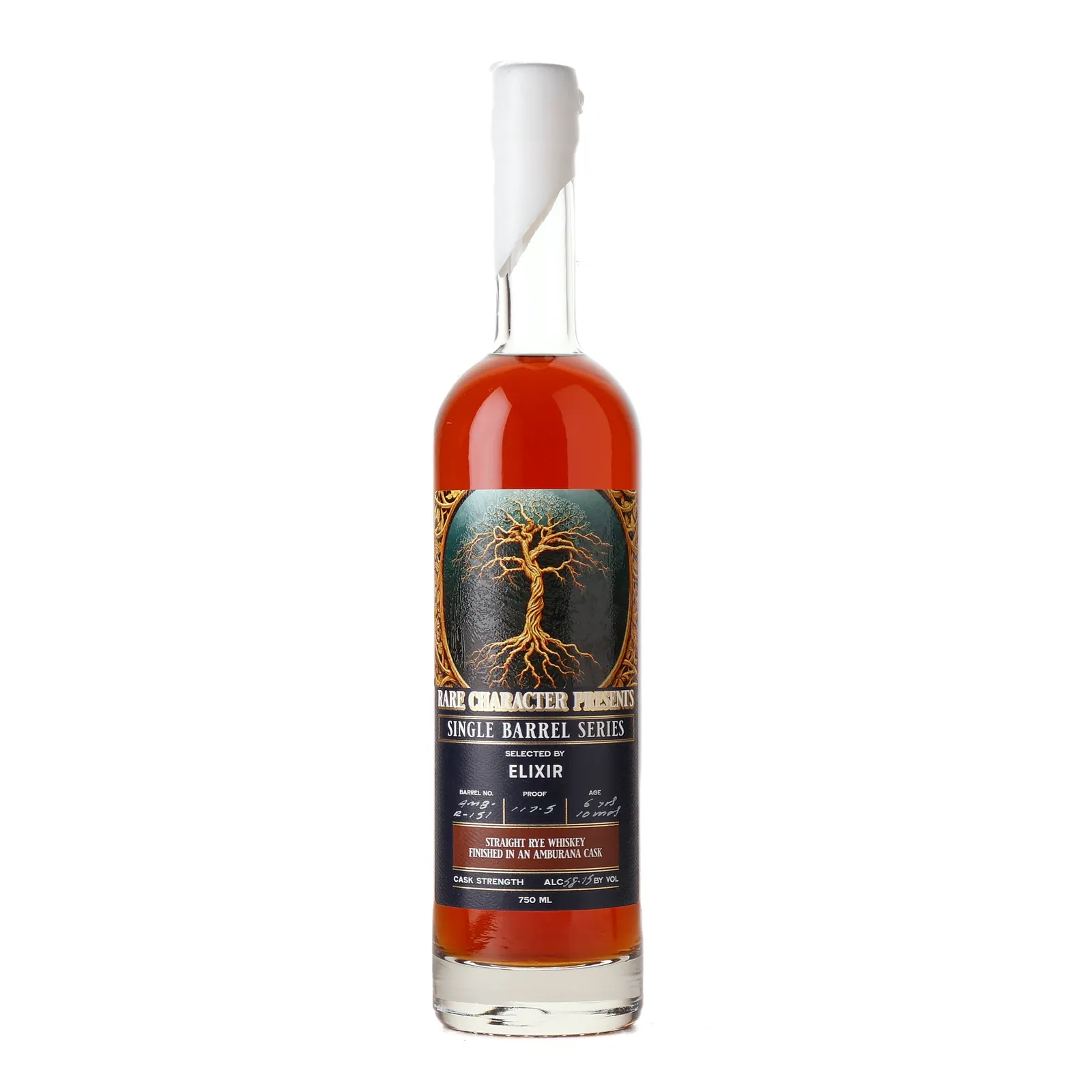 Rare Character Single Barrel Series Rye 6 Year Old, Amburana Cask, Cask #AMB-R-151, 2023, Elixir, 58.8% whisky bottle
