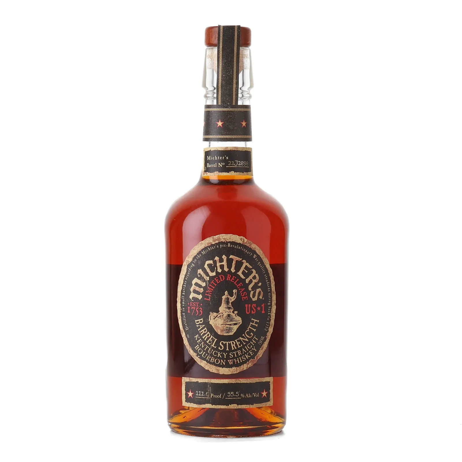 Michter's US★1 Barrel Strength Kentucky Straight Bourbon, Cask #2032898, 55.5% whisky bottle