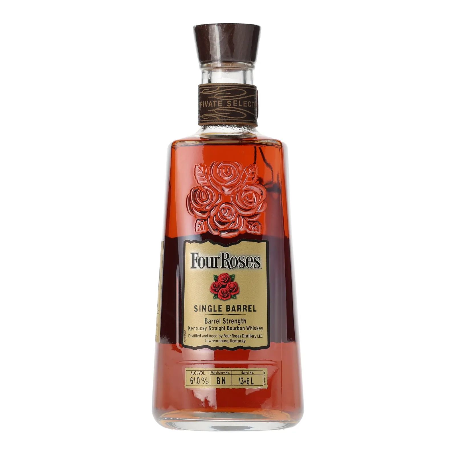Four Roses Barrel Strength OESO 8 Year Old, New Charred Oak Cask, Cask #13-6L, 2025, 61% whisky bottle