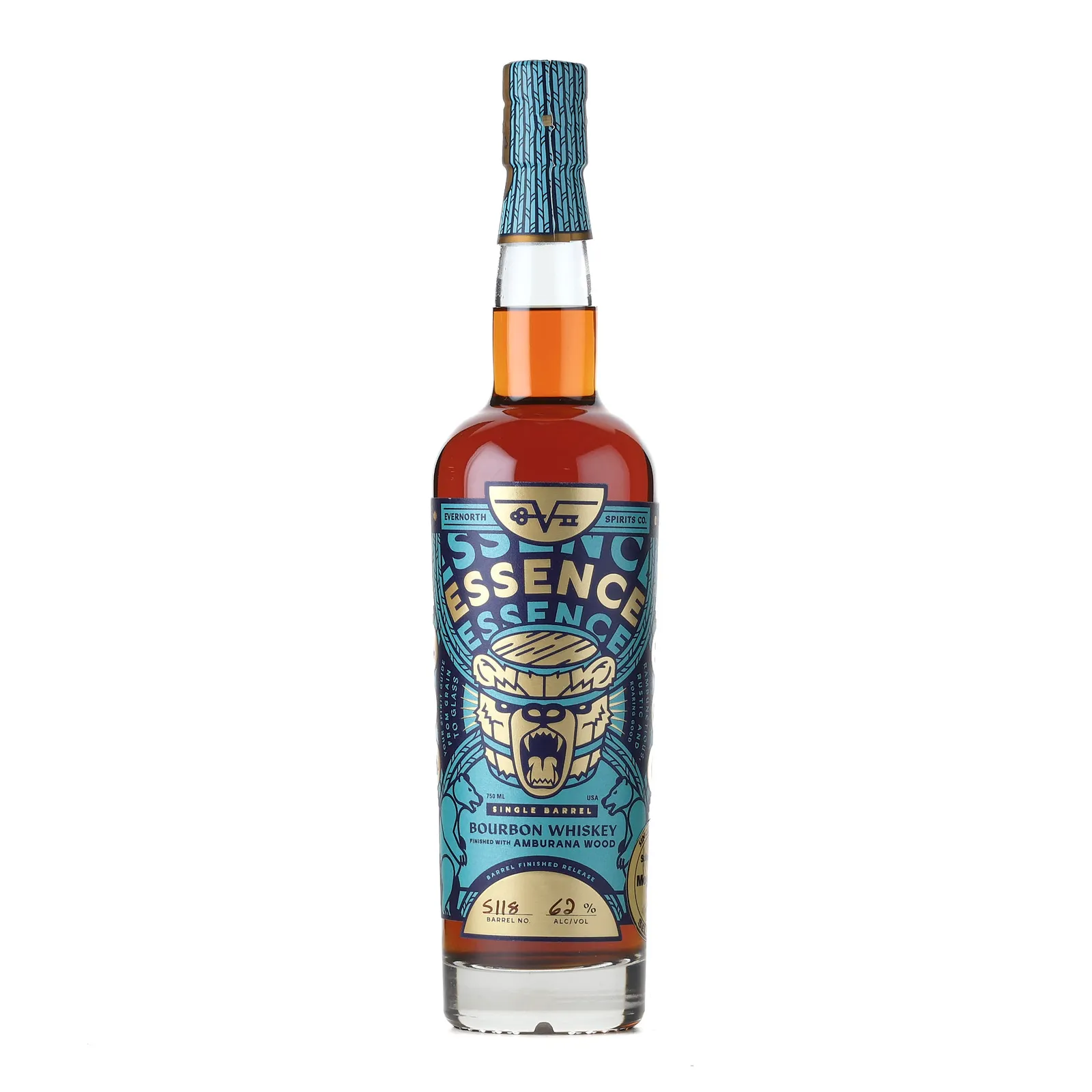 Evernorth Spirits Essence 6 Year Old, Oak Cask, Cask #5118, 62% whisky bottle