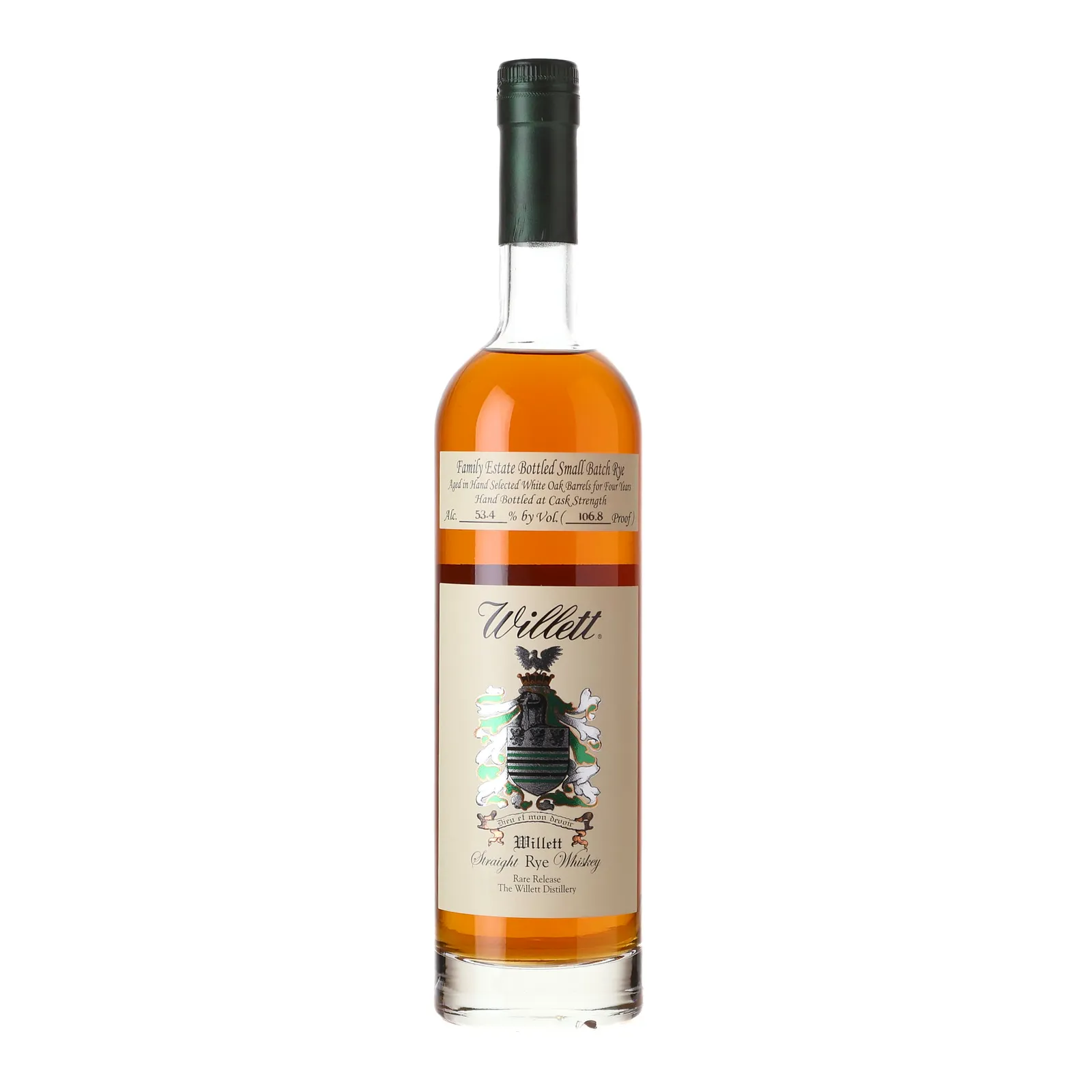 Willett Family Estate Small Batch No. Rye 4 Year Old, Oak Cask, 53.4% whisky bottle