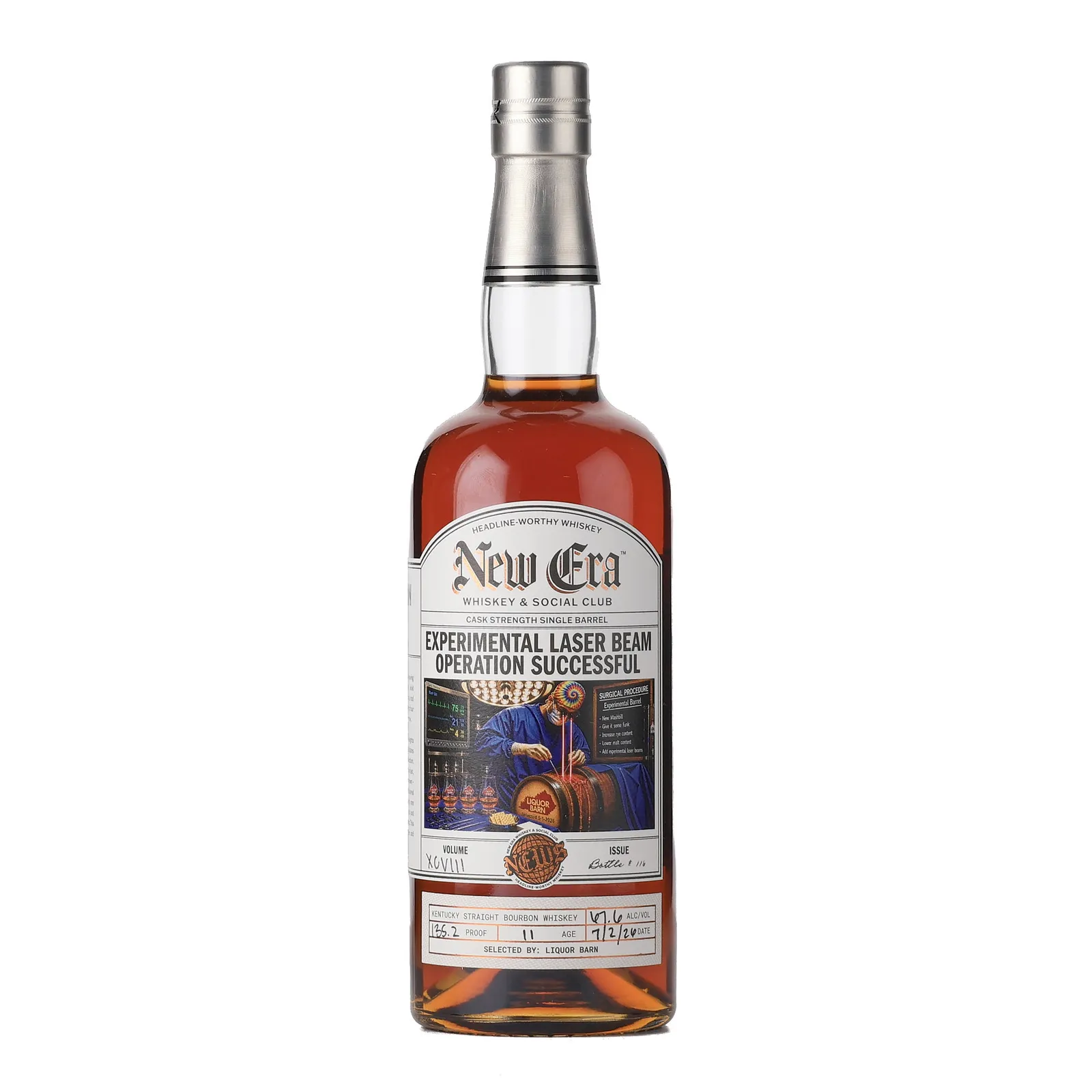 New Era Experimental Laser Beam Operation Successful Liquor Barn Private Barrel Selection 11 Year Old, Oak Cask, New Era, 67.6% whisky bottle