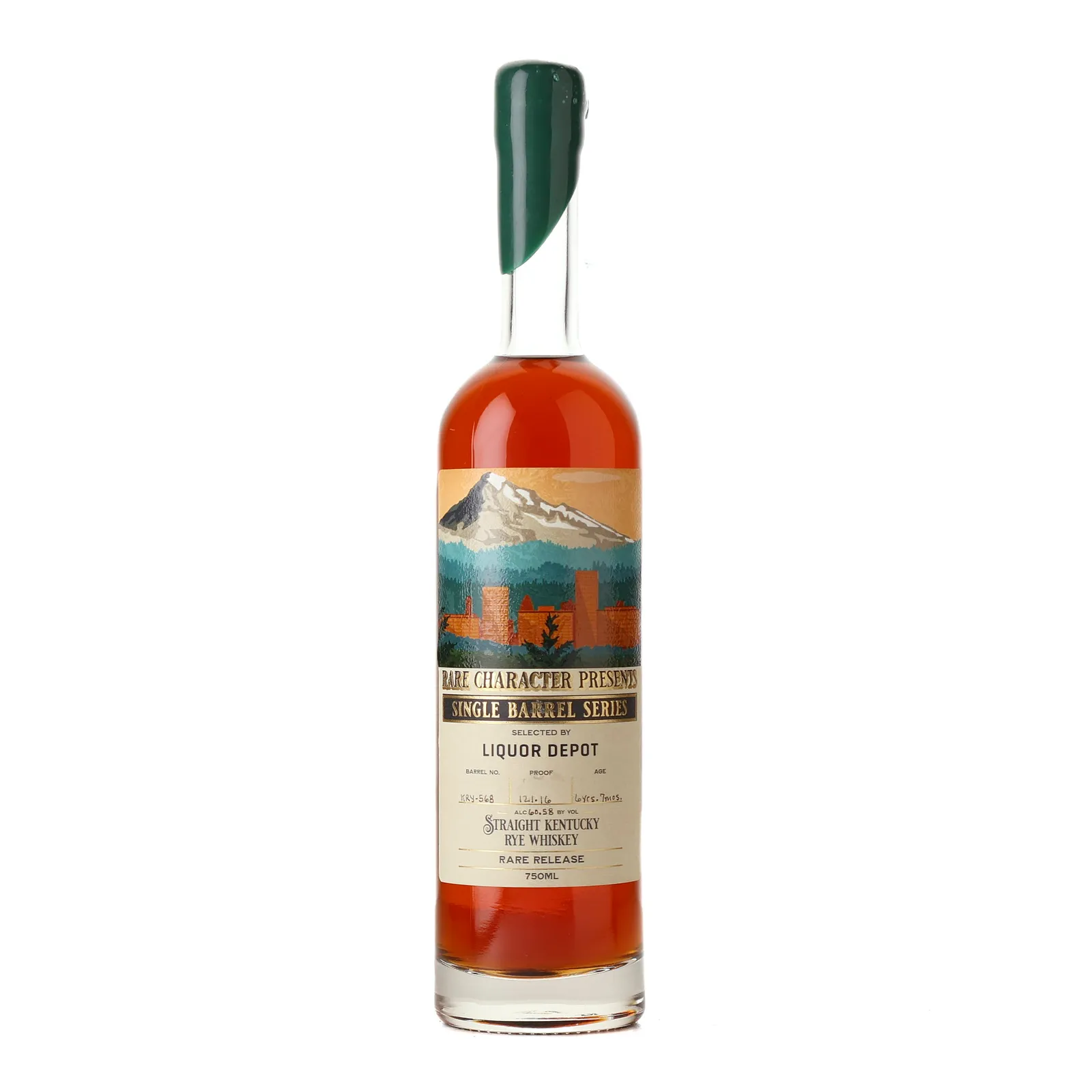 Rare Character Single Barrel Series Liquor Depot Private Barrel Selection 6 Year Old, Cask #KRY-568, 2016, Rare Character Whiskey Co., 60.58% whisky bottle