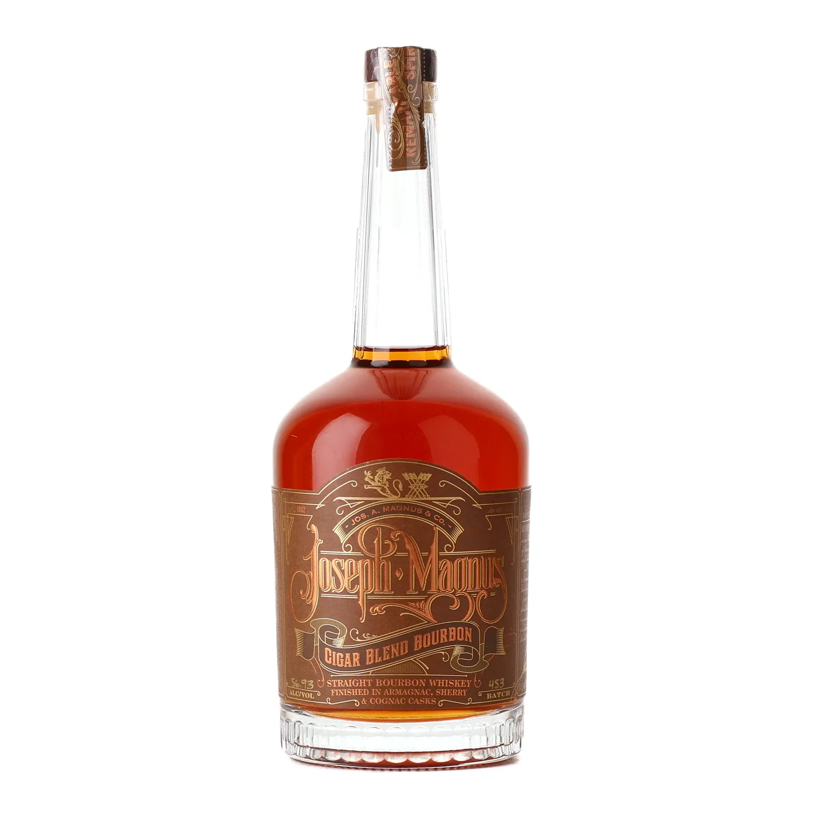 Joseph A. Magnus Cigar Blend Bourbon, Batch No. 453, 56.9% whisky bottle