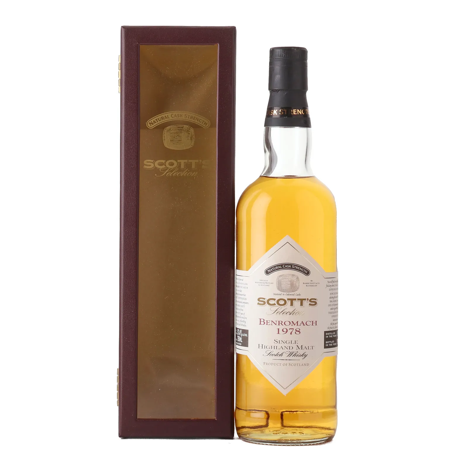 Benromach Scott's Selection 20 Year Old, Oak Cask, 1978, Scott's Selection, 57.4% whisky bottle