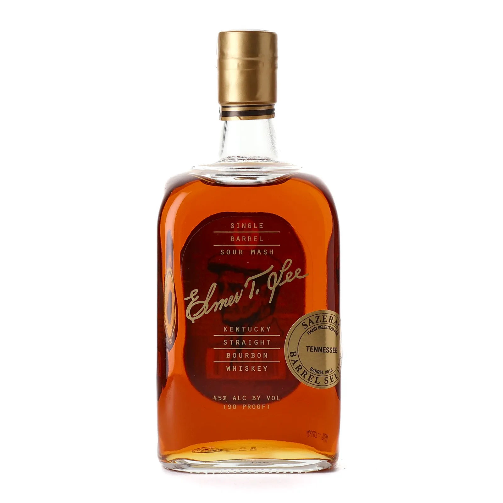 Elmer T. Lee Tennessee Private Barrel Selection, Barrel #016, 45% whisky bottle