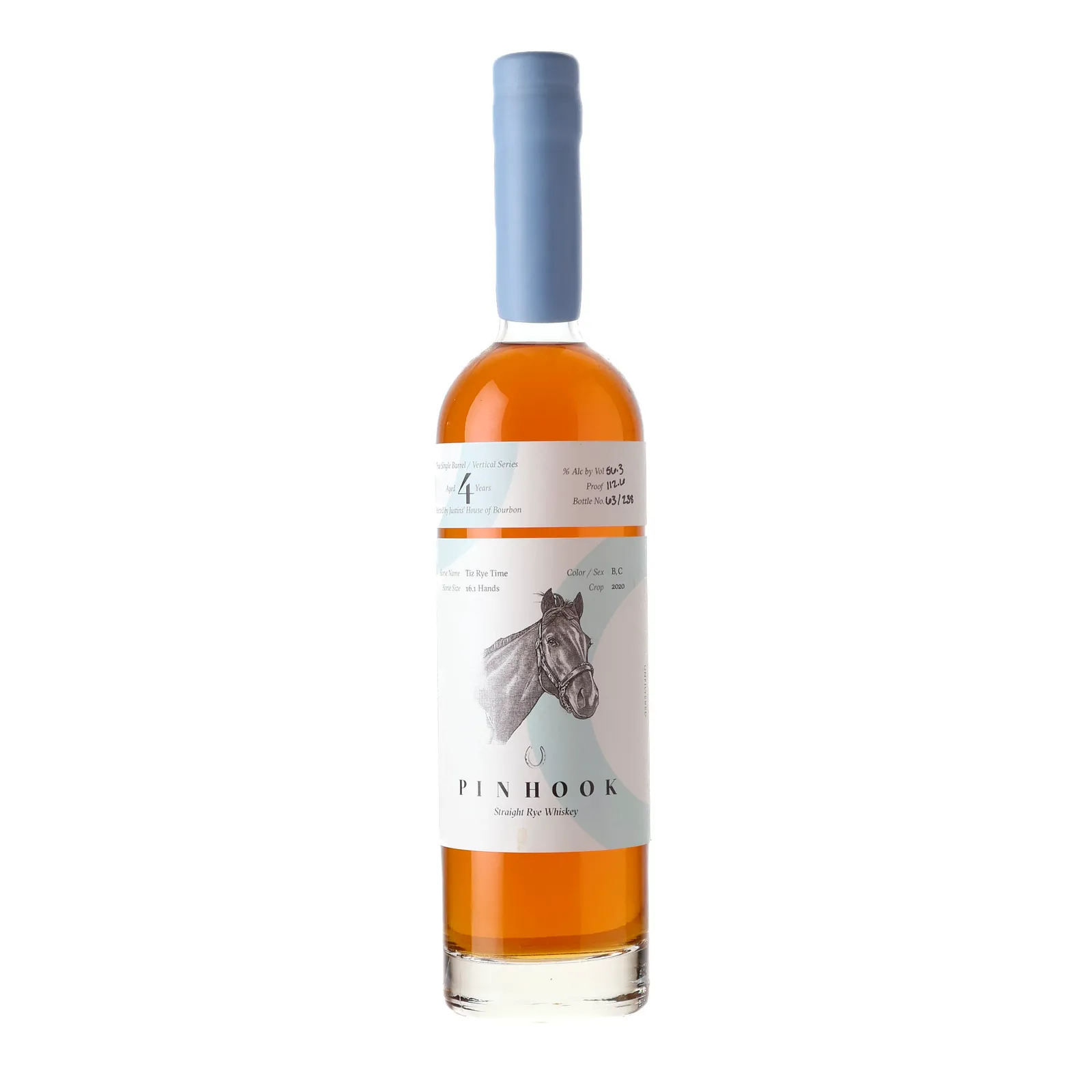 Pinhook Vertical Series: Tiz Rye Time 4 Year Old, 2020, 56.3% whisky bottle