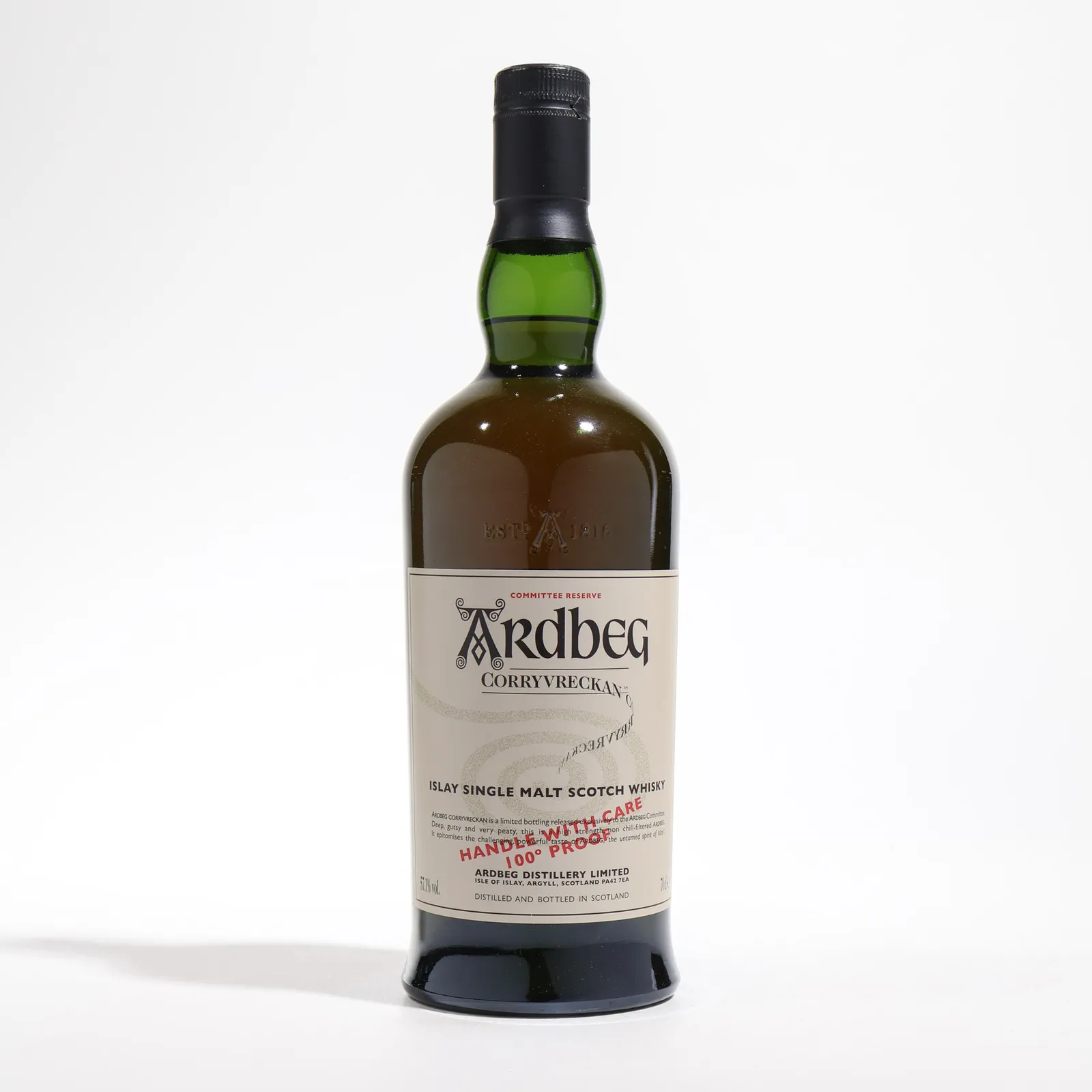 Ardbeg Corryvreckan Committee Reserve, French Oak & Ex-Bourbon American Oak Cask, 2008, 57.1% whisky bottle