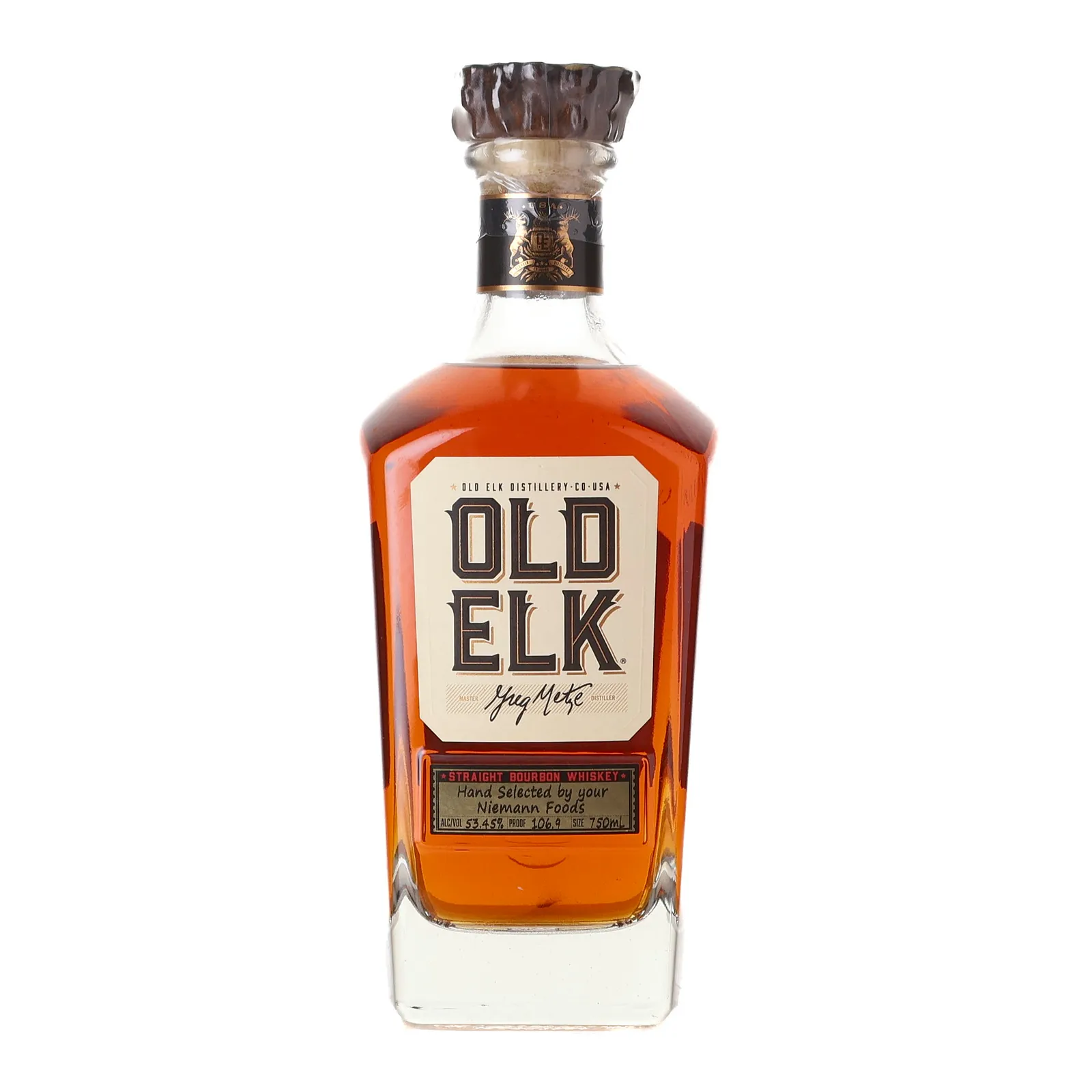 Old Elk Straight Bourbon Whiskey 'Niemann Foods' Private Barrel Selection, 53.45% whisky bottle