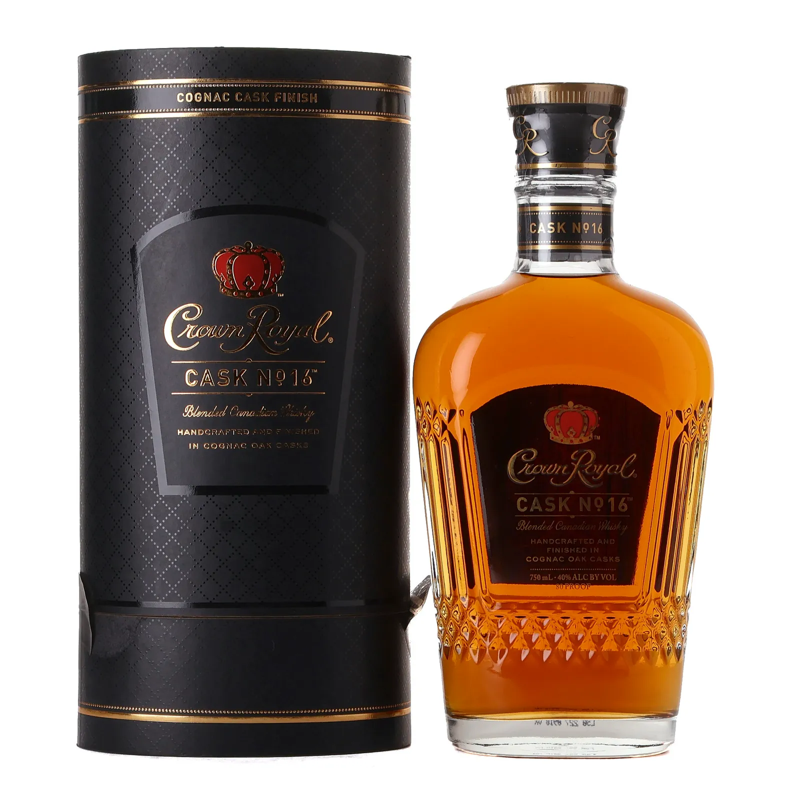 Crown Royal Cask #16, Cognac Cask, 40% whisky bottle