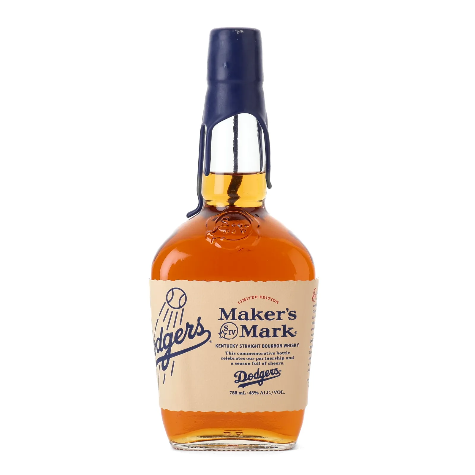 Maker's Mark Los Angeles Dodgers Limited Edition, 2025, 45% whisky bottle