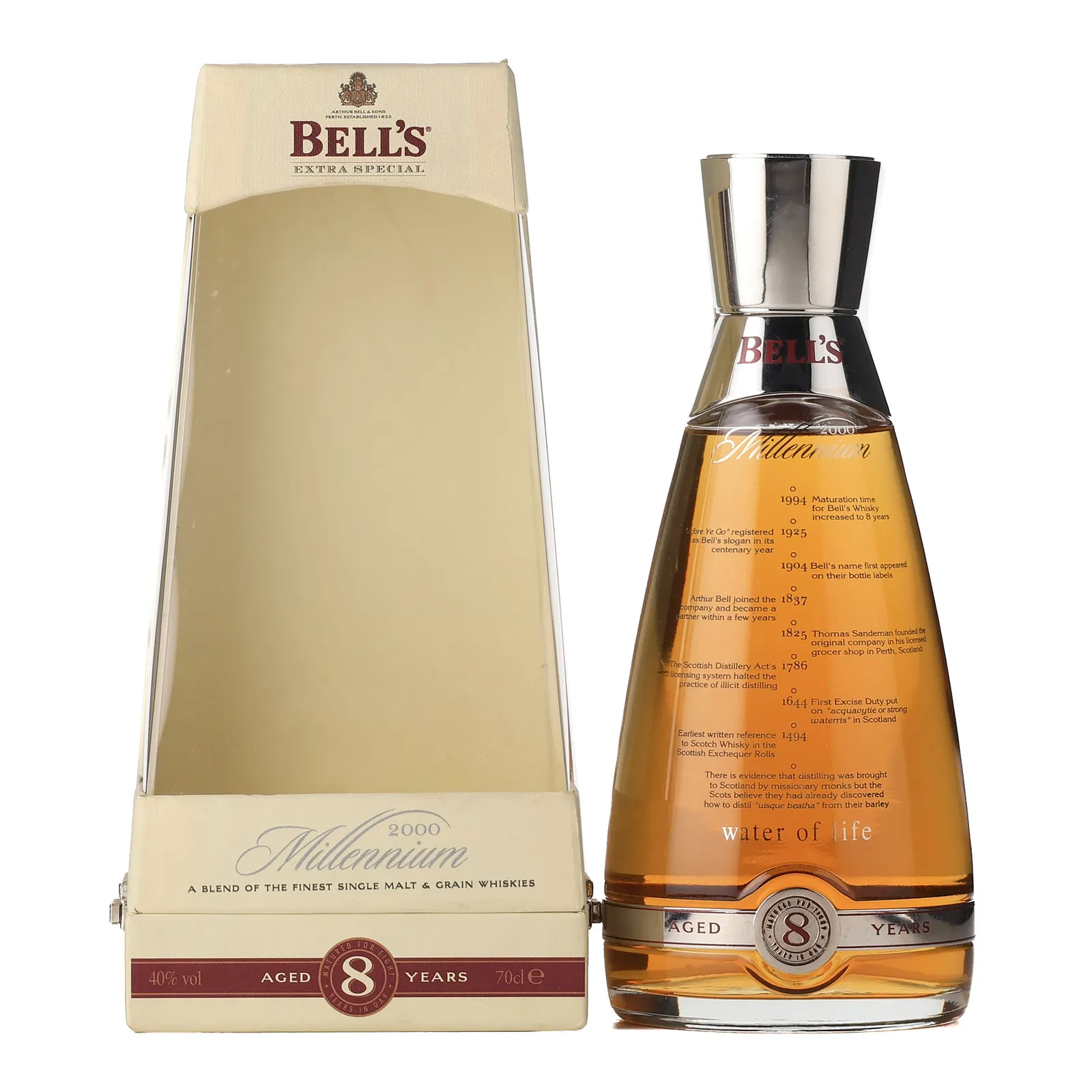 Bell's Millennium 2000 8 Year Old, Oak Cask, 2000, 40% whisky bottle
