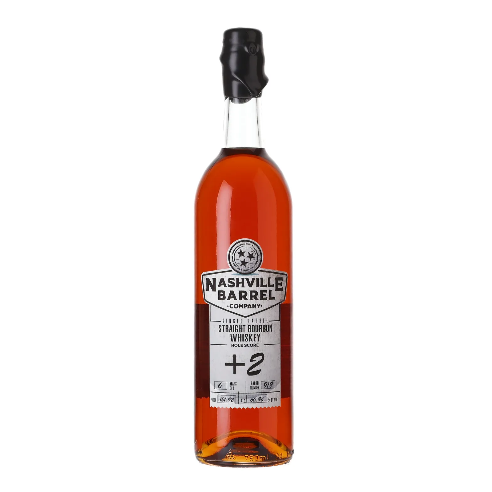 Nashville Barrel Company Single Barrel Straight Bourbon 'Hole Score +2' 6 Year Old, Cask #919, Nashville Barrel Company, 60.96% whisky bottle