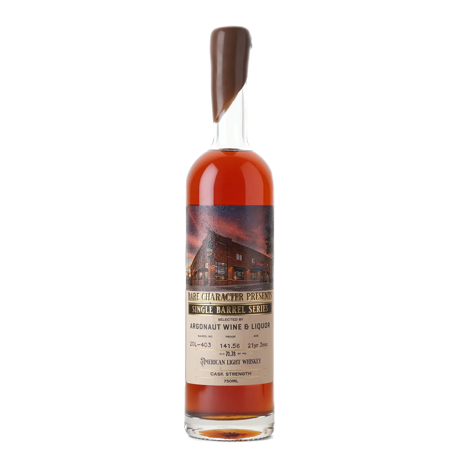 Rare Character Single Barrel Series Argonaut Wine & Liquor 21 Year Old, New Charred Oak Cask, Cask #20L-403, 2004, Rare Character, 70.78% whisky bottle