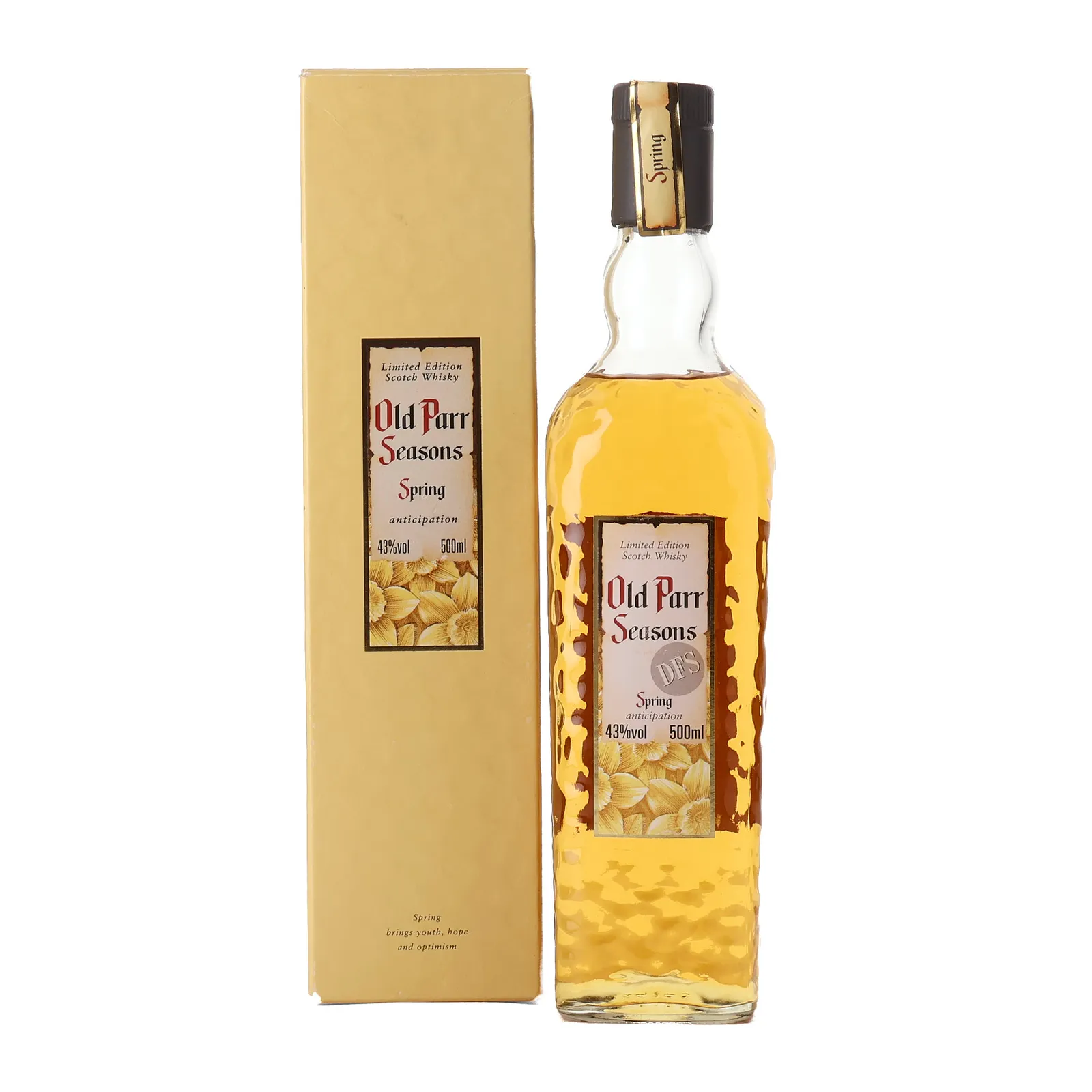 Old Parr Seasons Spring Anticipation, Oak Cask, 43% whisky bottle