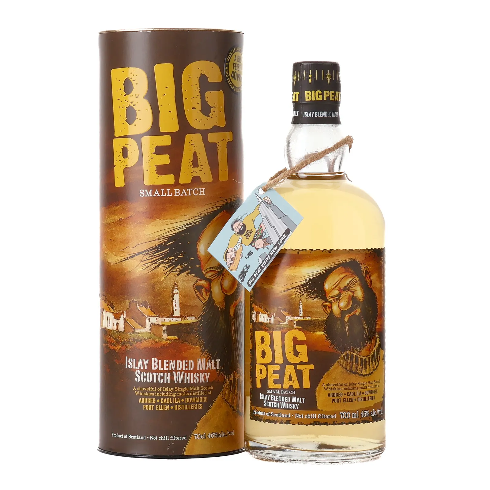 Big Peat Small Batch Islay Blended Malt, Small Batch, Douglas Laing, 46% whisky bottle