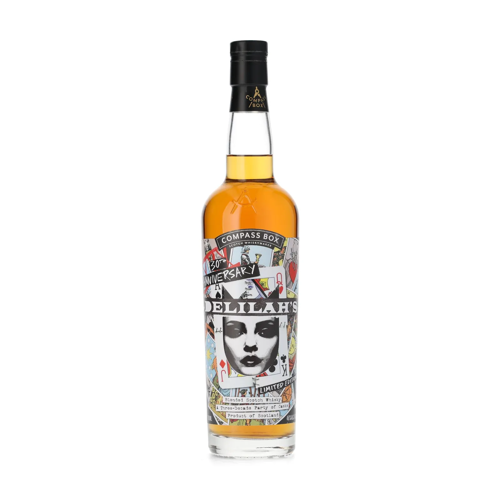 Compass Box Delilah's XXX Scotch Whisky - 30th Anniversary, Bourbon & Sherry Cask, Compass Box, 46% whisky bottle