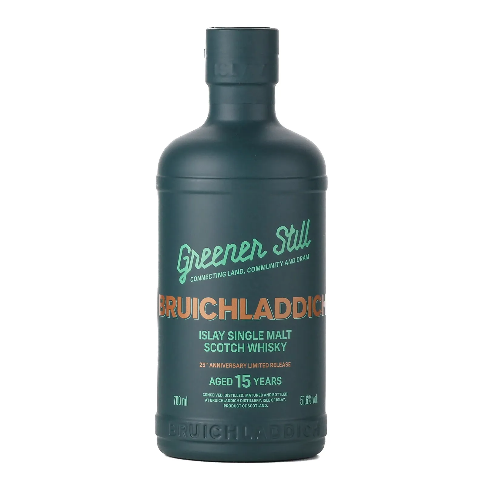 Bruichladdich Greener Still 15 Year Old, Bourbon Cask, 2026, 51.6% whisky bottle
