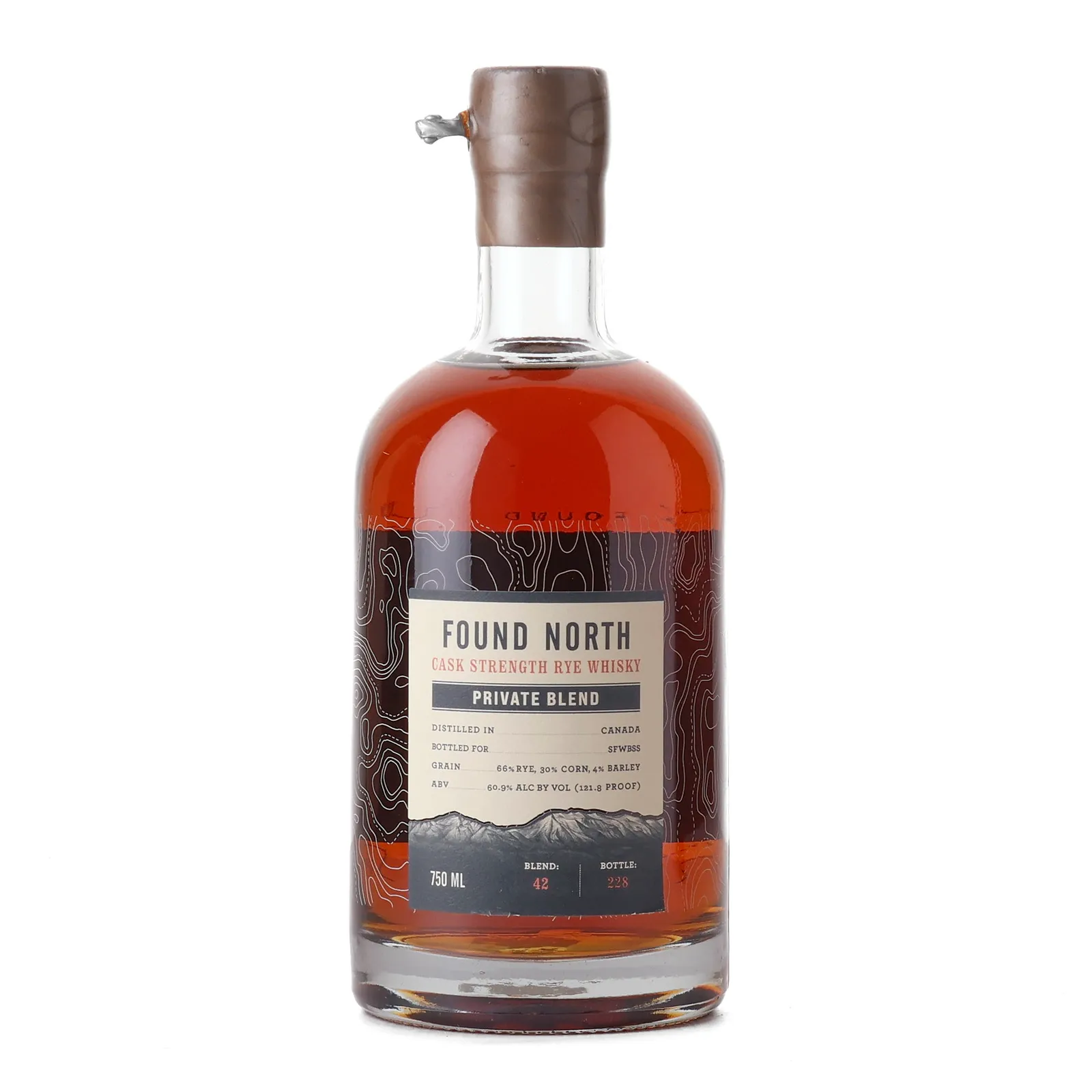 Found North Private Blend, Blend No. 42, SFWBSS, 60.9% whisky bottle