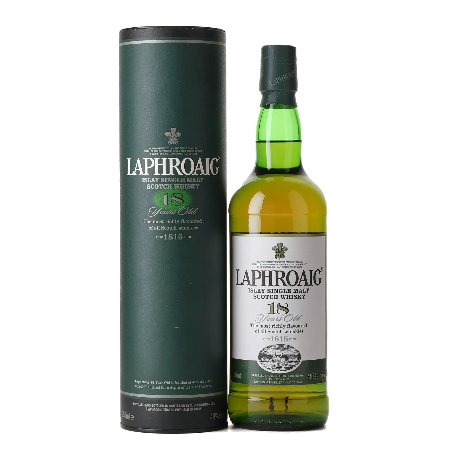 Laphroaig 18 Year Old, Bourbon Cask, 2009, 48% whisky bottle