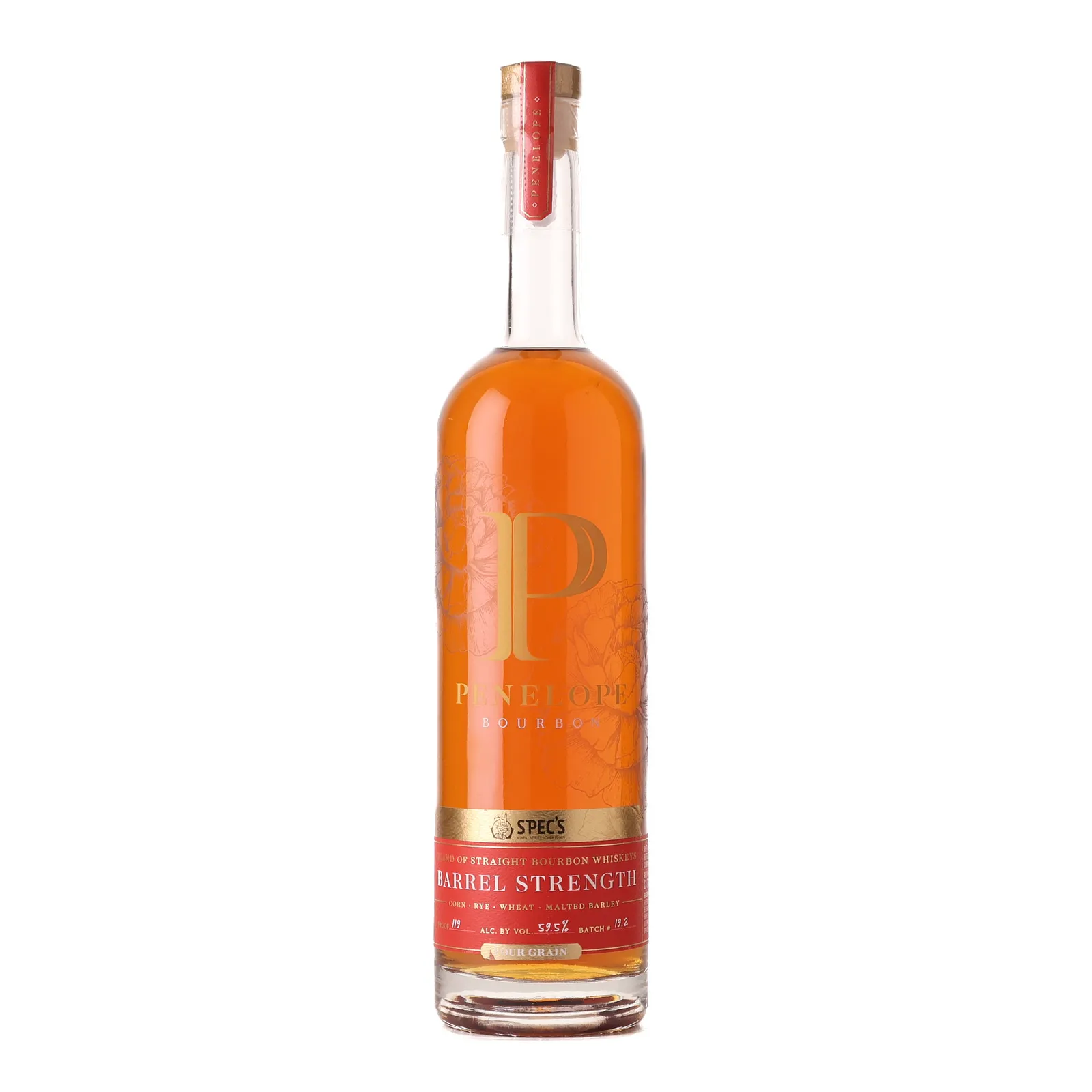 Penelope Four Grain Barrel Strength Spec's Private Barrel Selection 4 Year Old, Batch No. 19.2, 59.5% whisky bottle
