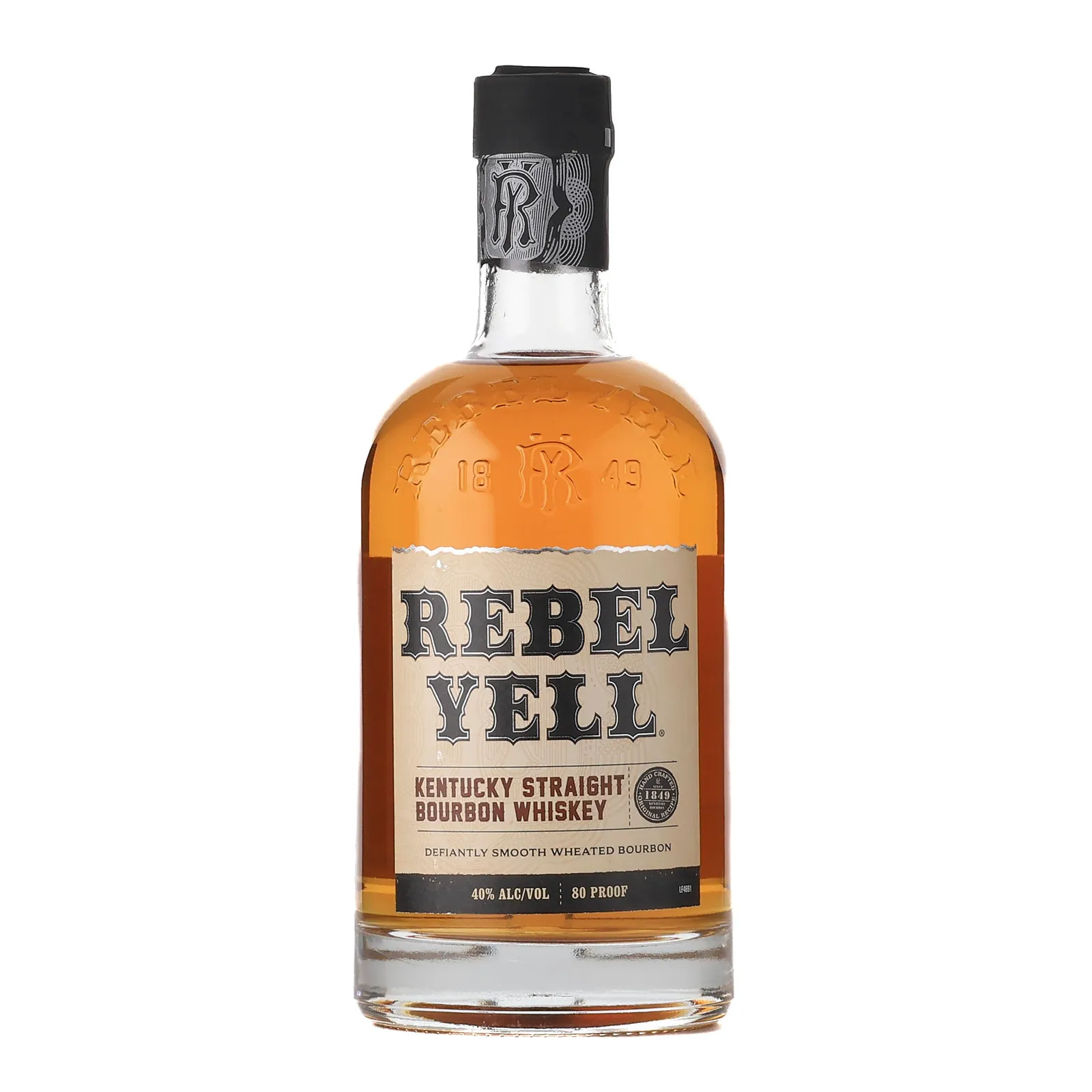 Rebel Yell Kentucky Straight Bourbon, 40% whisky bottle