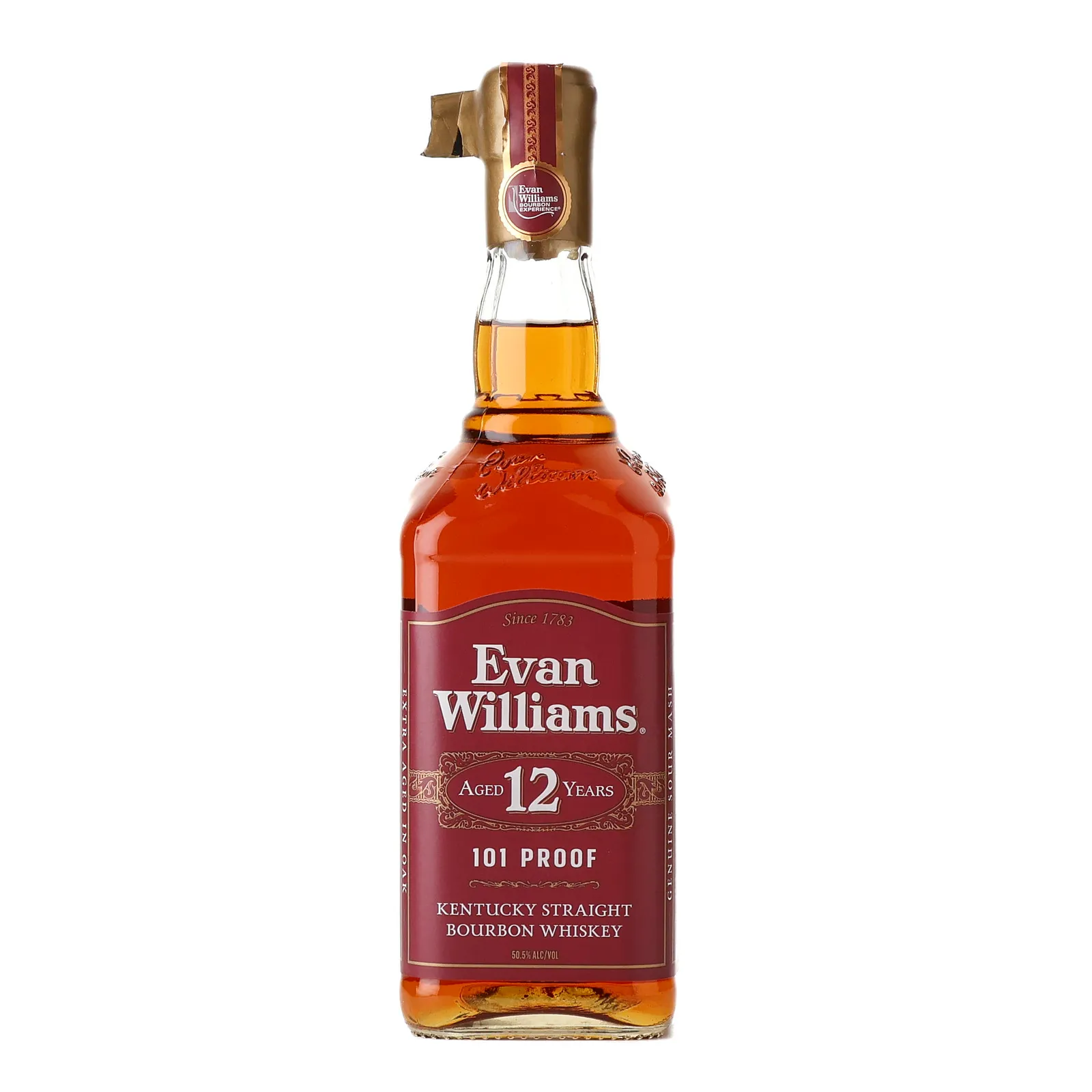 Evan Williams 12 Year Old, New Charred Oak Cask, 50.5% whisky bottle