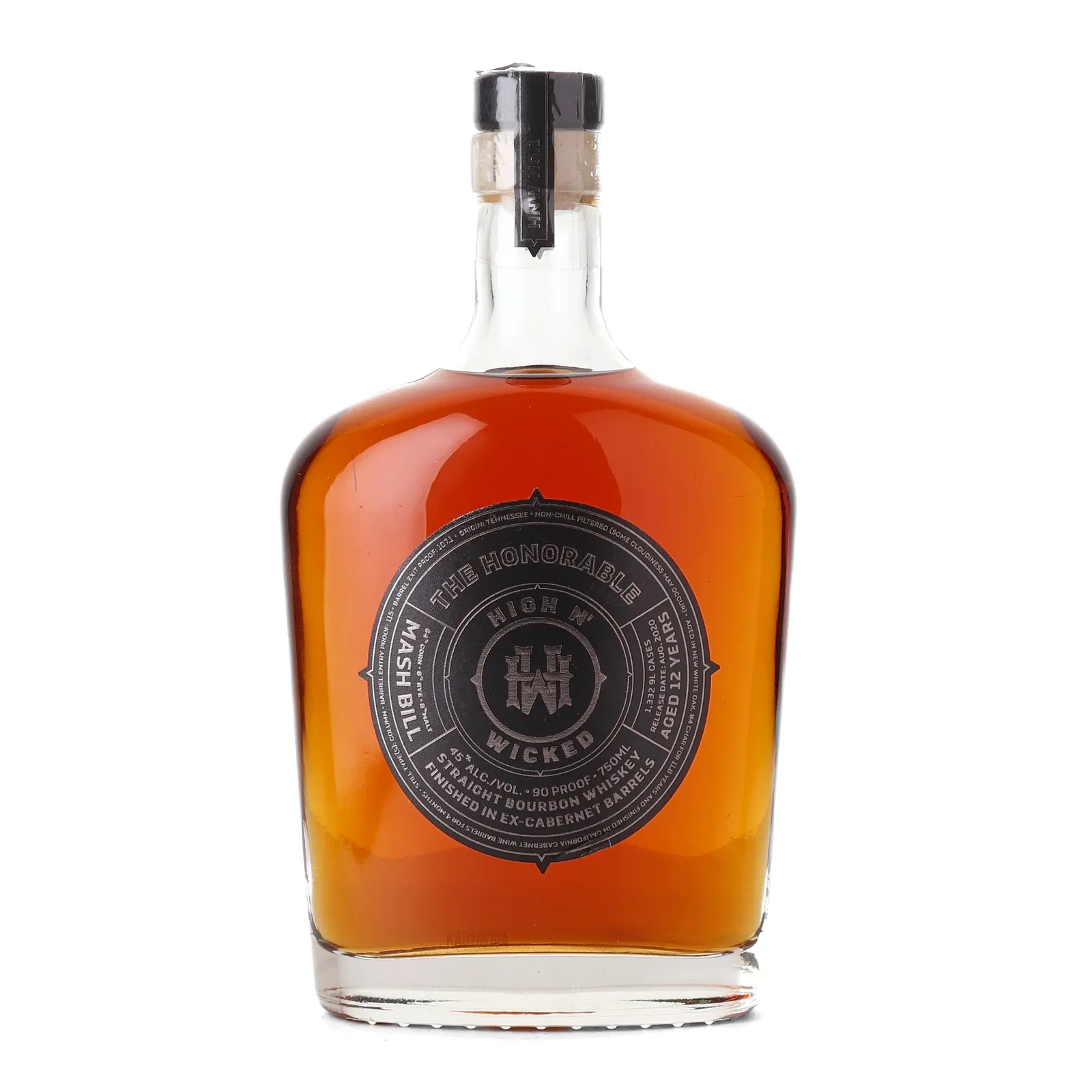 High N' Wicked The Honorable 12 Year Old, Cabernet Cask, HNW No. 1, 2020, 45% whisky bottle