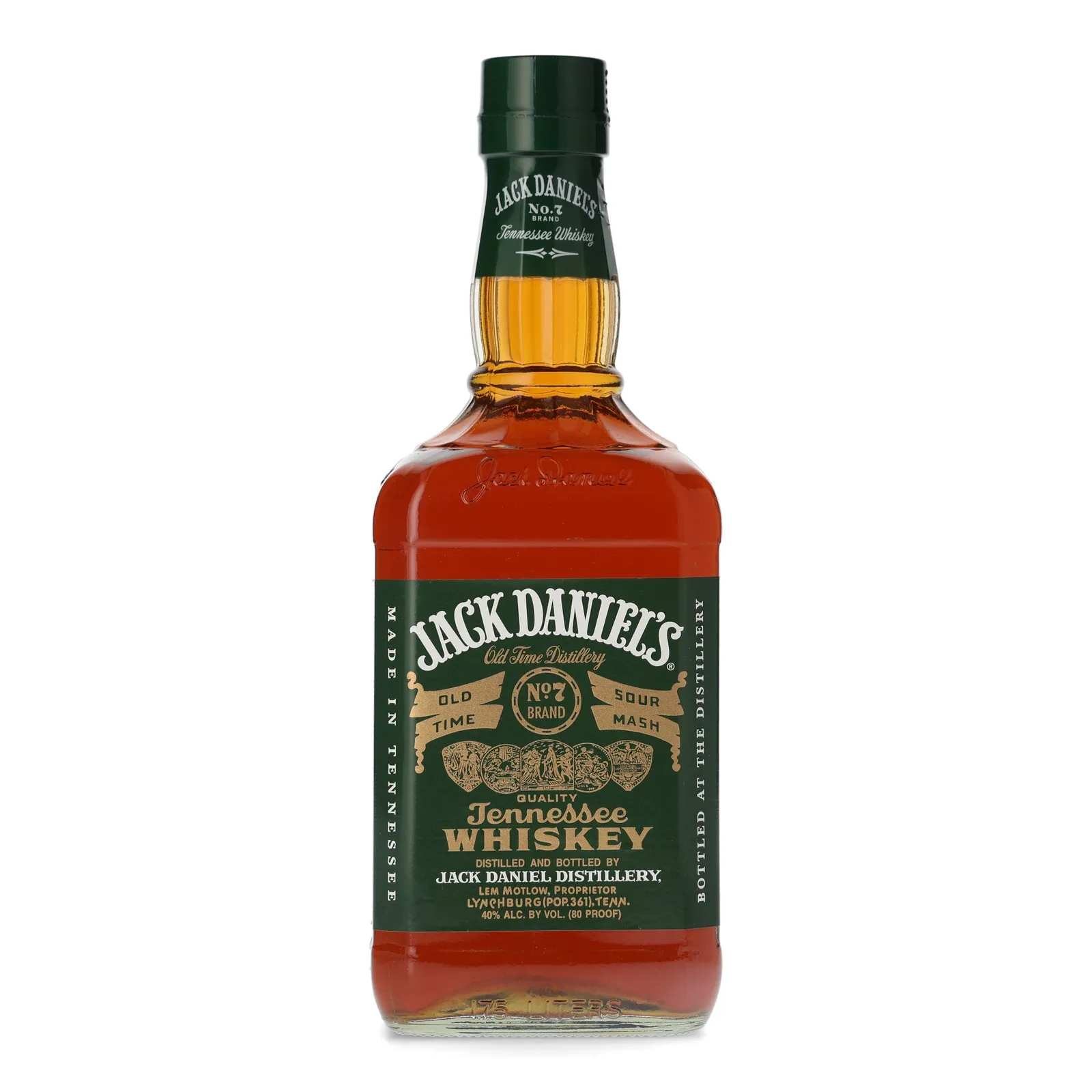 Jack Daniel's Green Label, 40%, 1.75L whisky bottle
