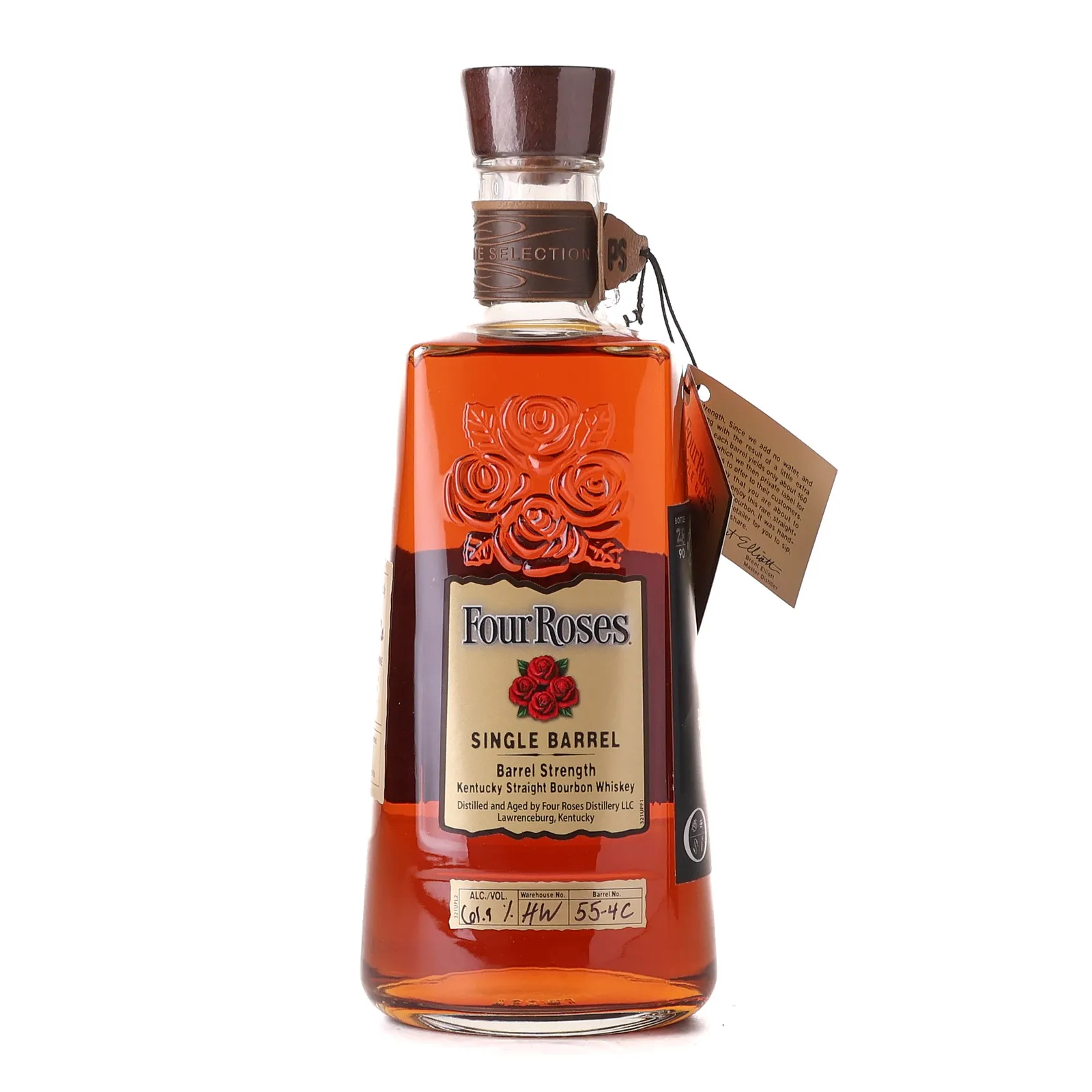 Four Roses Single Barrel Barrel Strength OESF 12 Year Old, Cask #55-4C, 2020, 61.9% whisky bottle