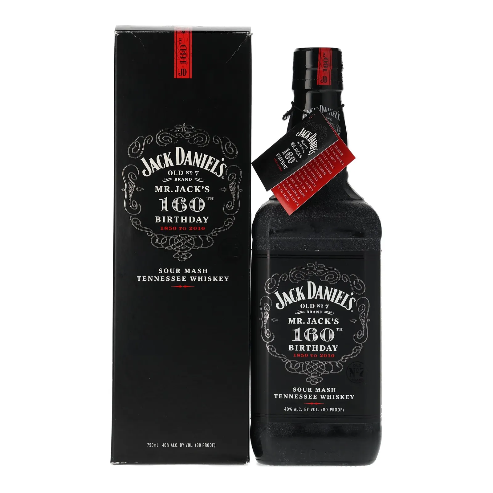 Jack Daniel's Mr. Jack's 160th Birthday, 2010, 40%, 75cl whisky bottle