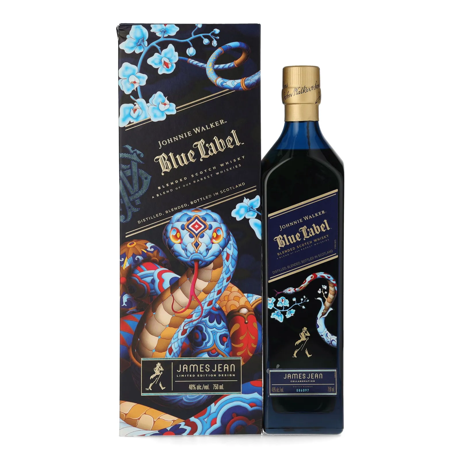 Johnnie Walker Blue Label James Jean Lunar New Year Limited Edition Year of the Dragon, 2023, 46% whisky bottle