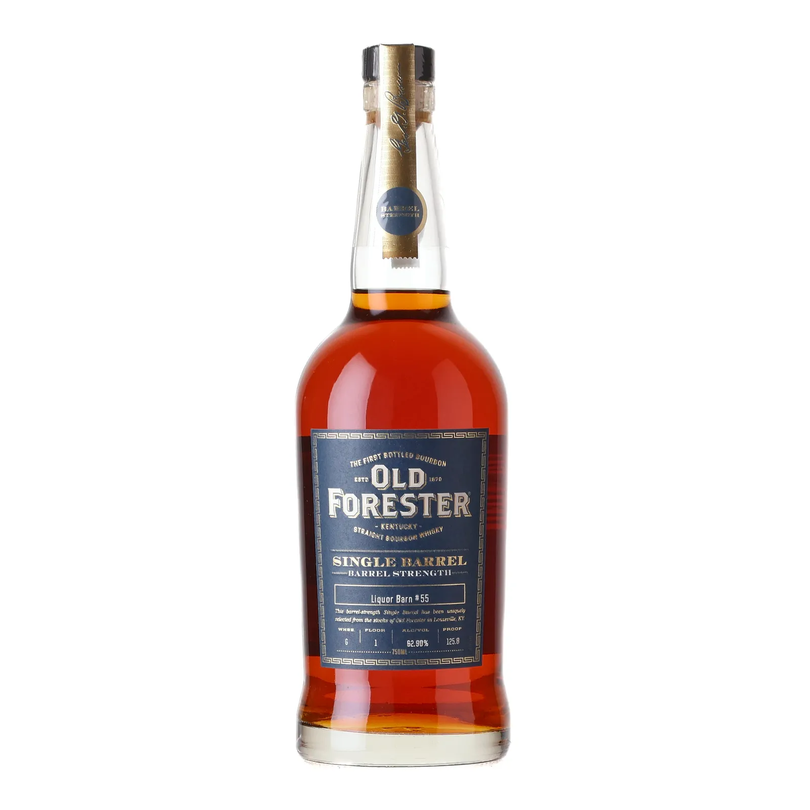 Old Forester Single Barrel Barrel Strength Bourbon 'Liquor Barn #55', 62.9% whisky bottle